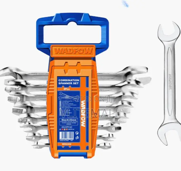 Wadfow 8 Pieces Double Open End Spanner Set - Wds2208