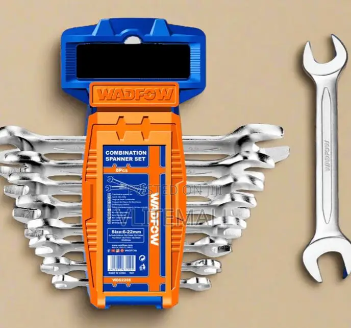 Wadfow 8 Pieces Double Open End Spanner Set - Wds2208