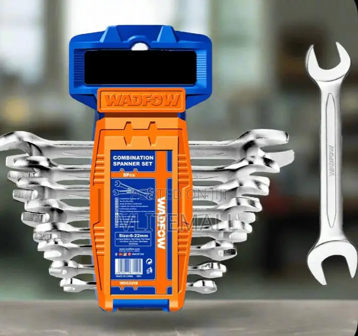 Wadfow 8 Pieces Double Open End Spanner Set - Wds2208