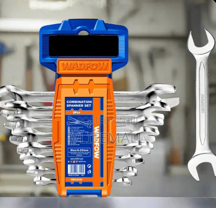Wadfow 8 Pieces Double Open End Spanner Set - Wds2208