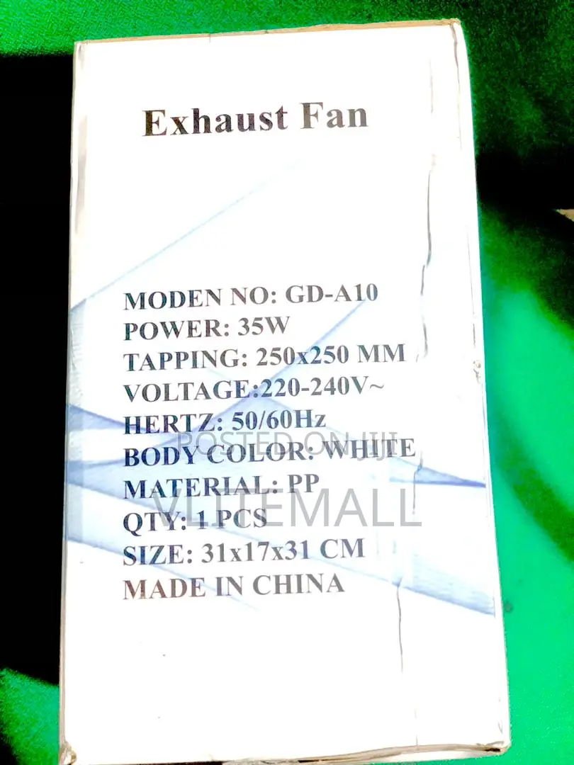 Exhaust Fan 300mm(10inc)