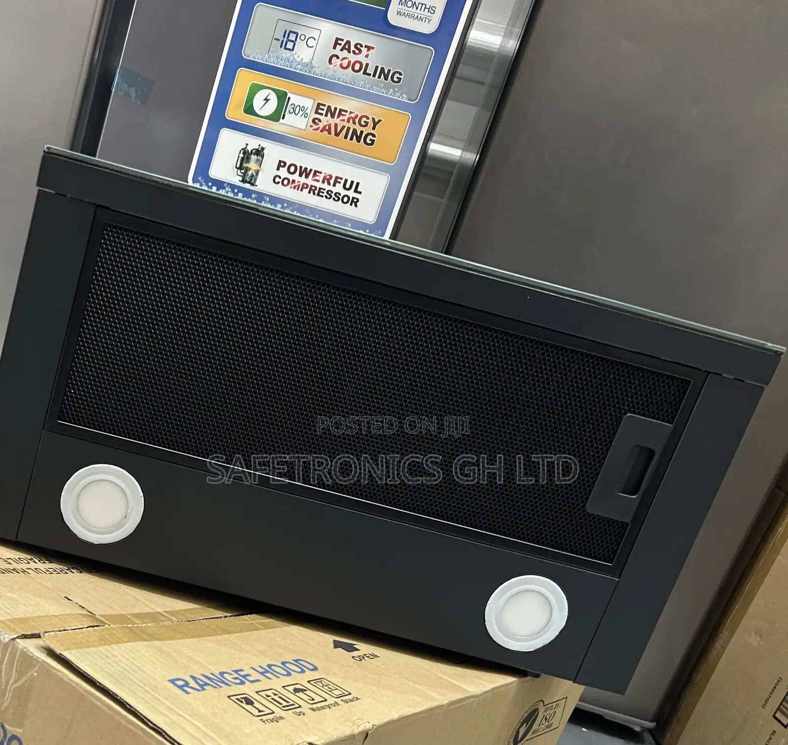 New Unveiling Black Electric Kenwood 60cm Heat Extractor