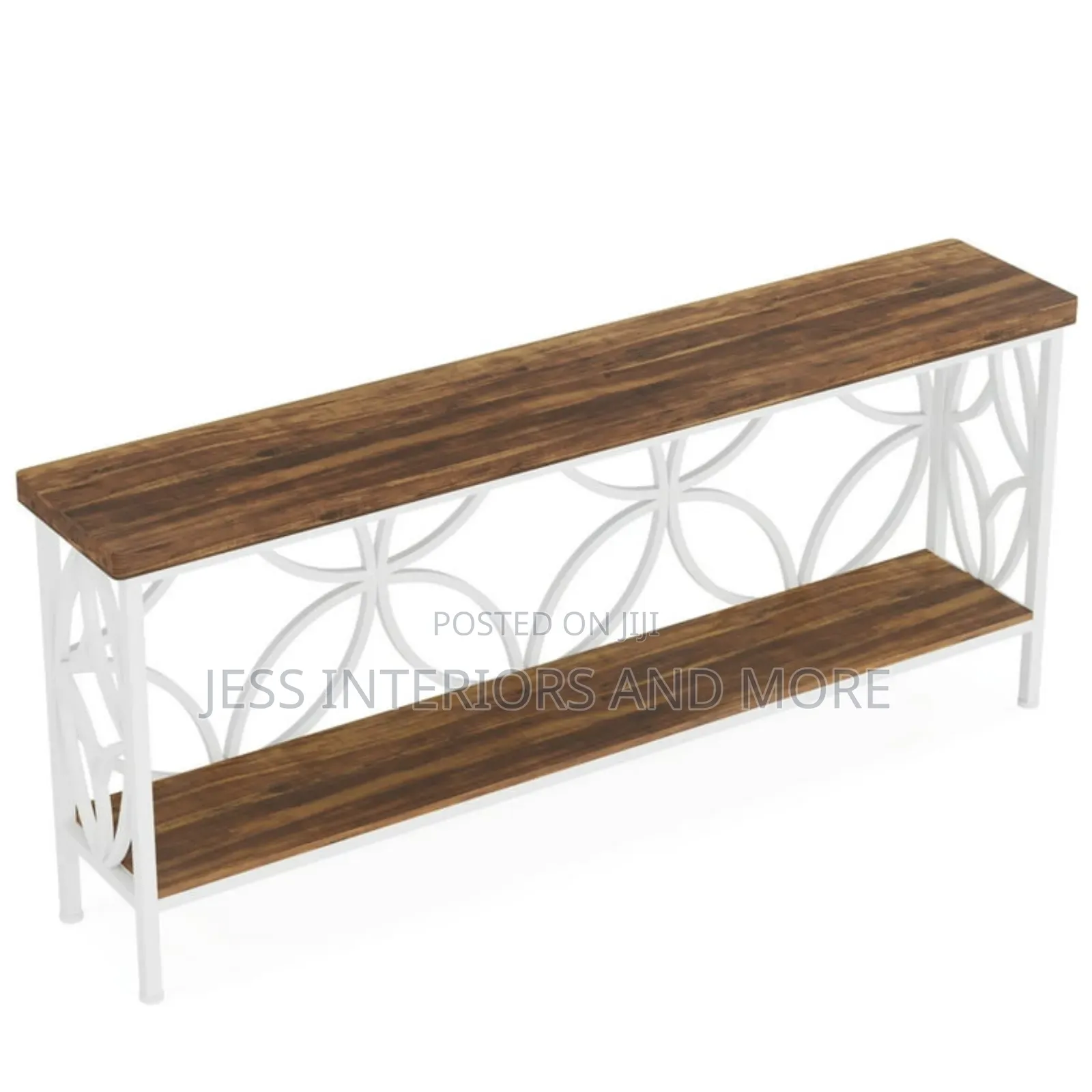 Console Table ( Walnut/White)