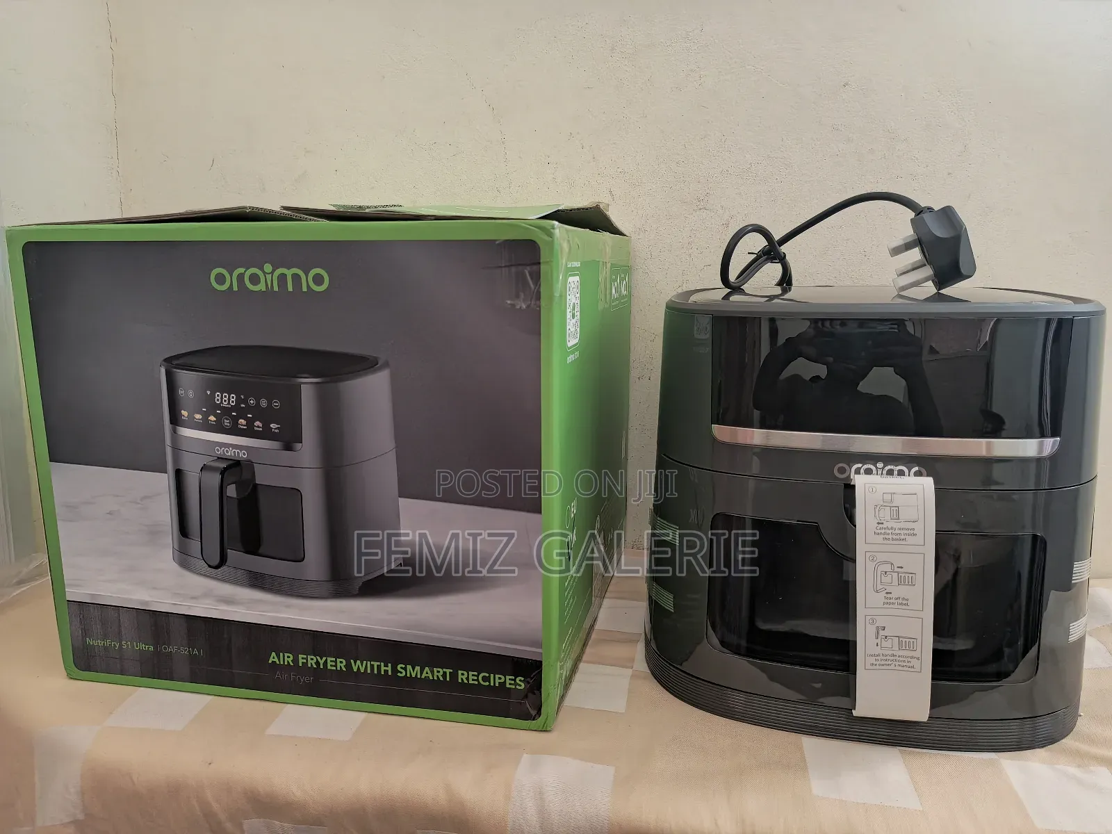 Oraimo Nutrifry S1 Ultra 6l App Control Full Touchscreen Air Fryer