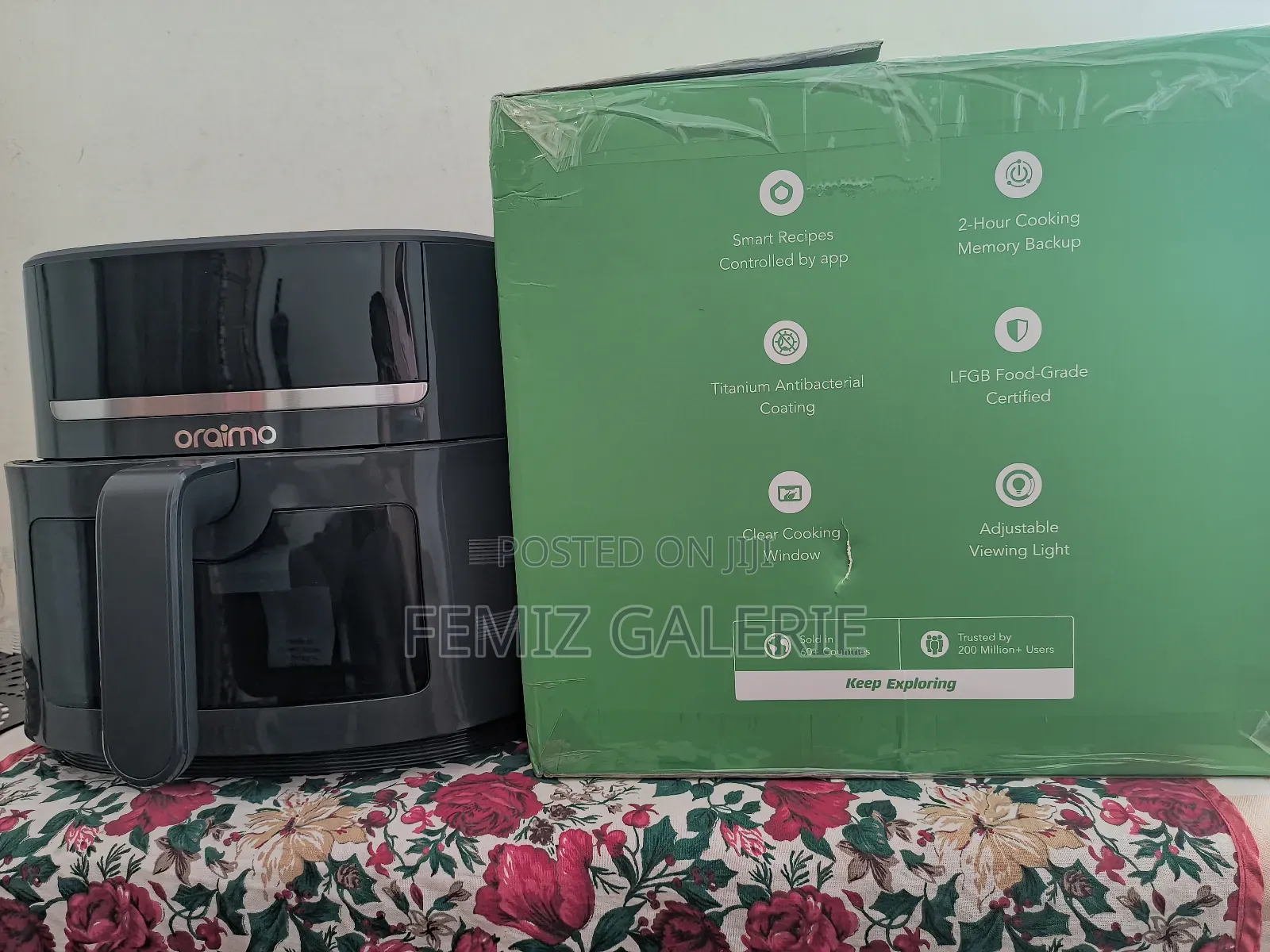 Oraimo Nutrifry S1 Ultra 6l App Control Full Touchscreen Air Fryer