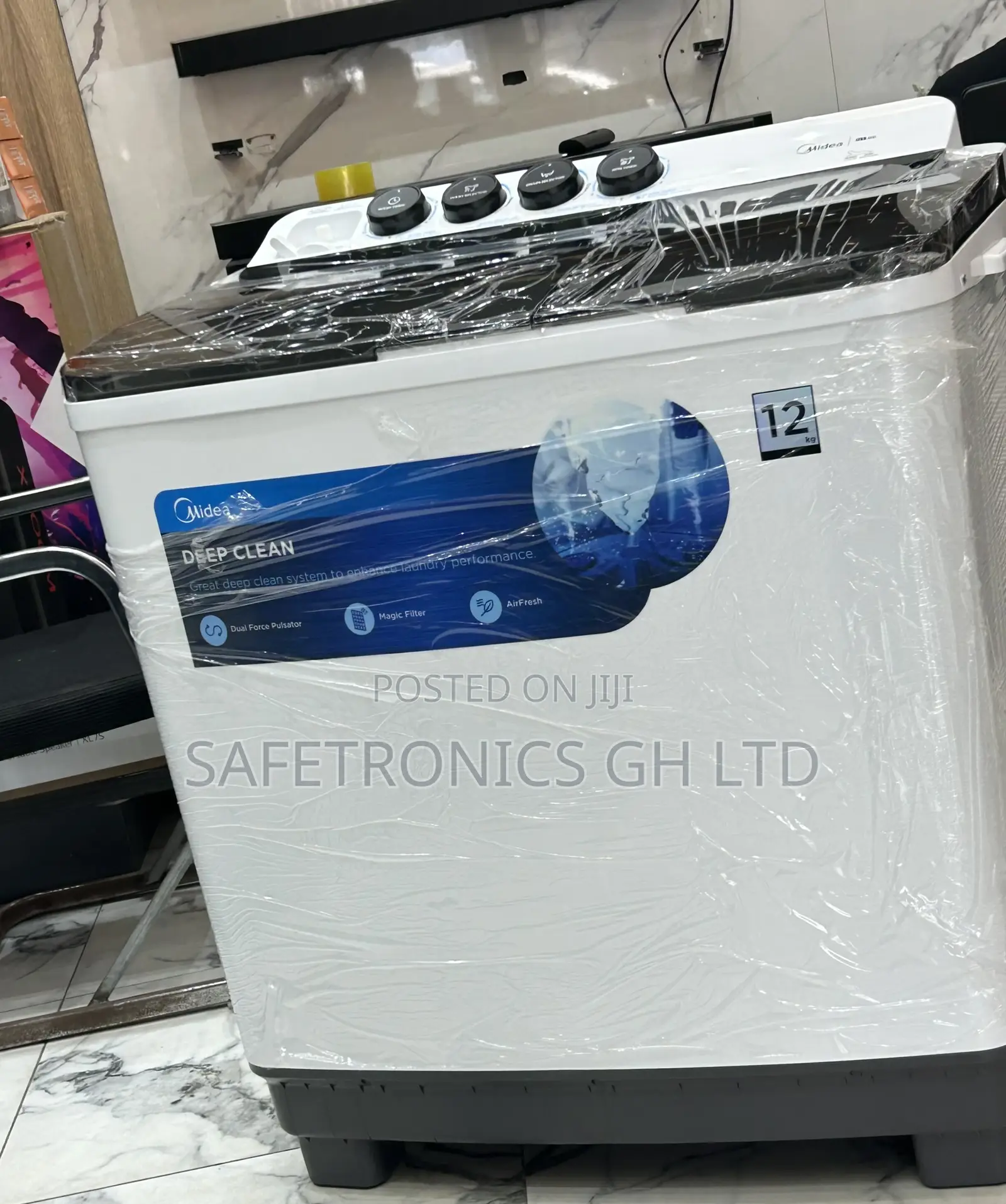 Long Lasting Midea Topload Twintub 12kg Semiautomatic Washer