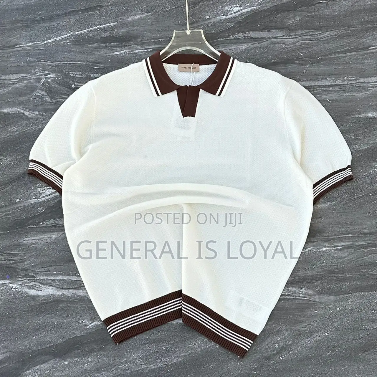 Knit Polo Shirt Men’S Tops