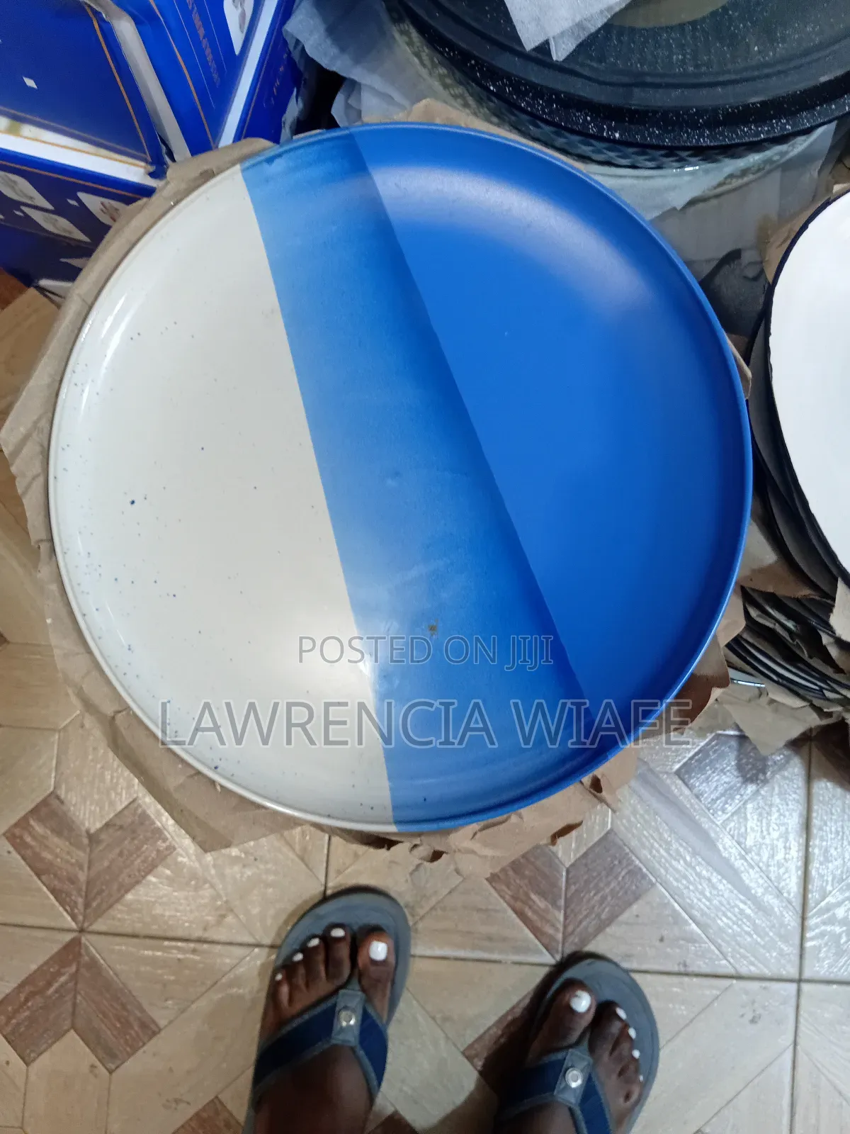 6pcs Ceramic Plates Available in Blue