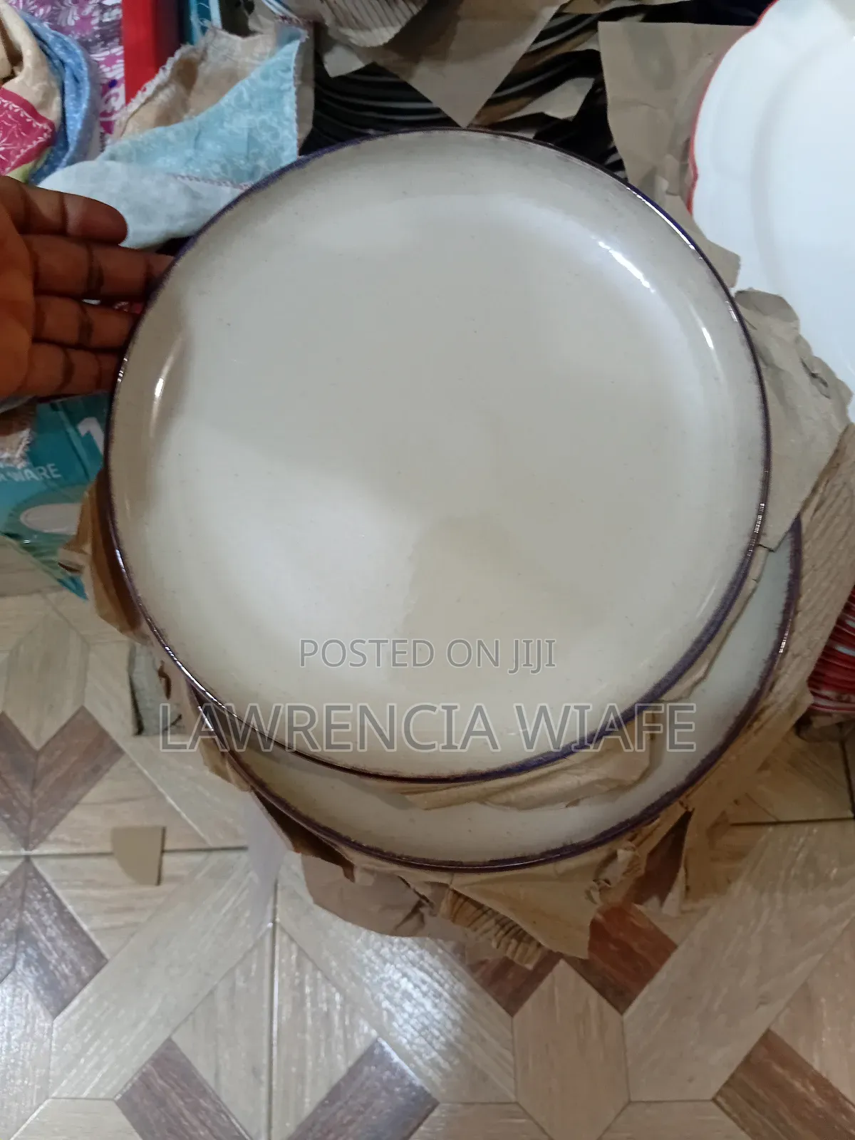 6pcs Ceramic Plates Available in Cream