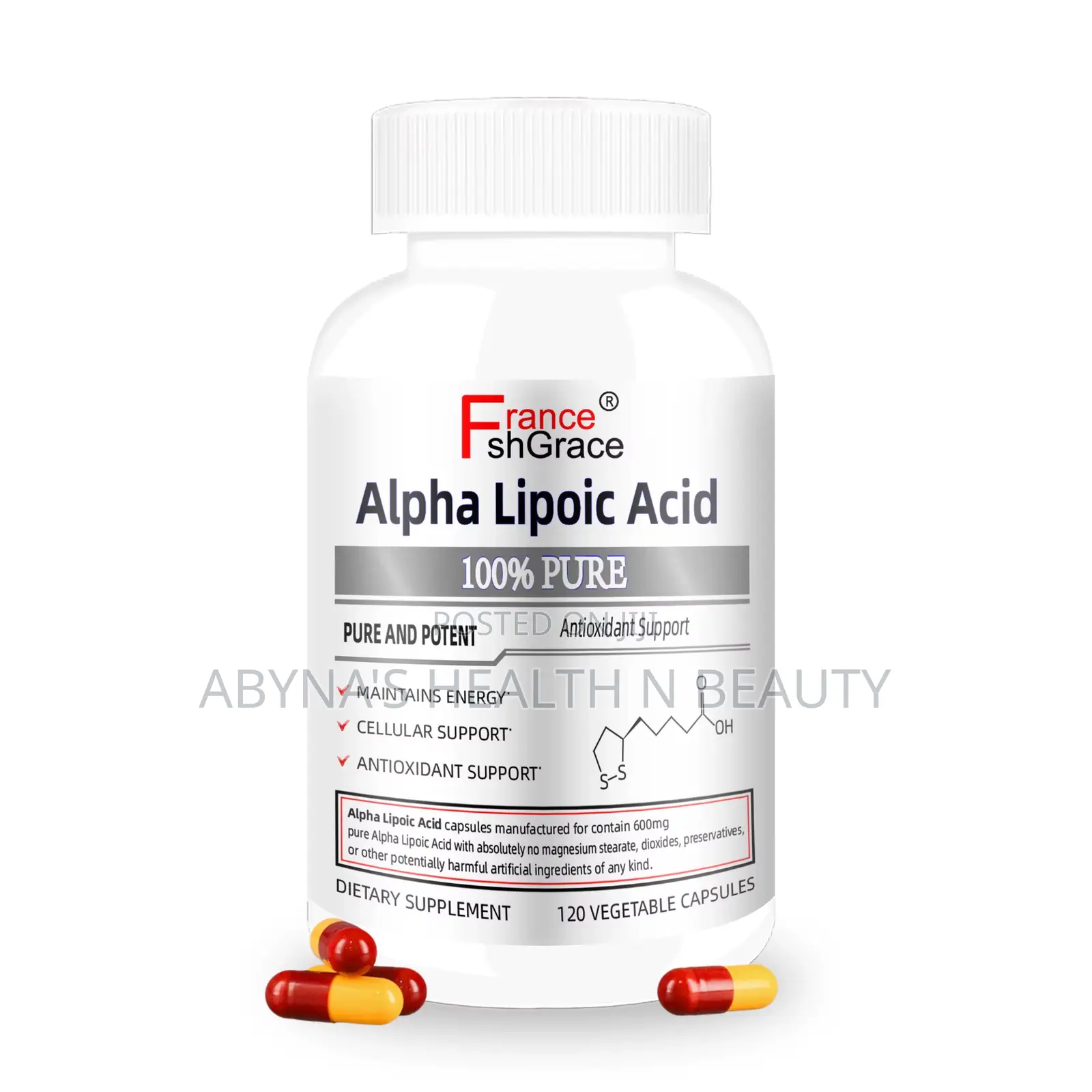 Alpha Lipoic Acid 600mg. (120 Capsules)