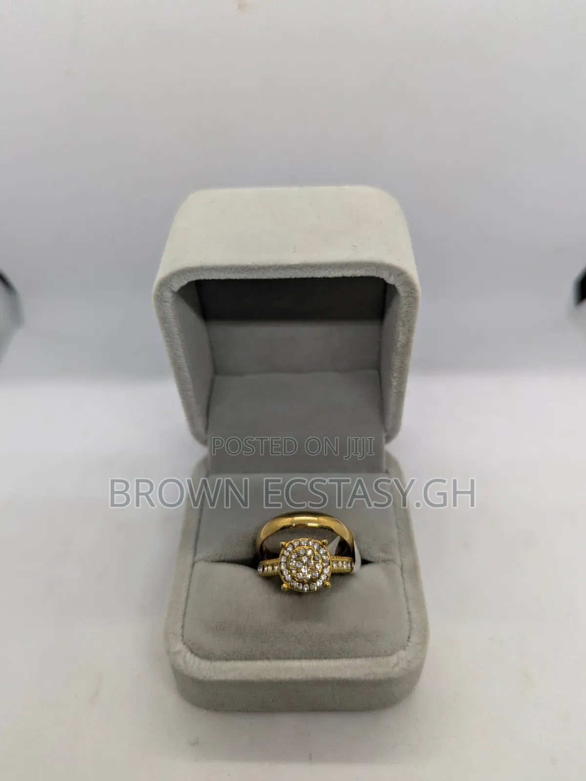 Big Stone 2 Piece Wedding Rings (Swipe for More)