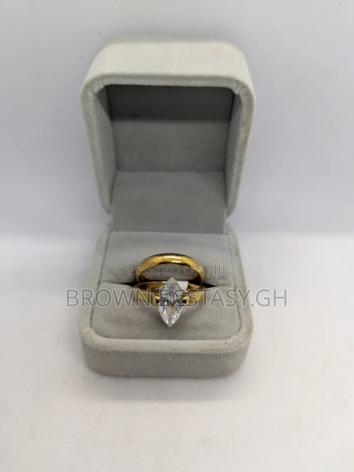 Geometric 2 Piece Wedding Rings (Swipe for More)