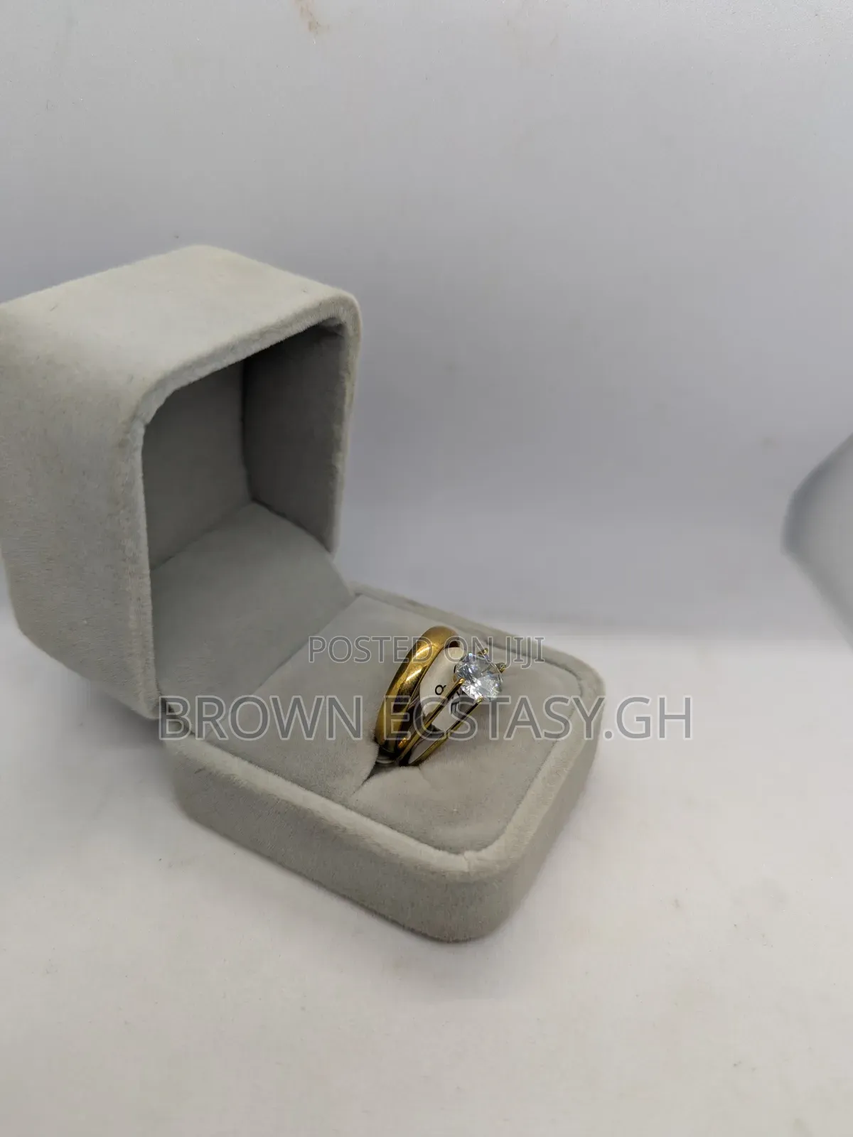 Geometric 2 Piece Wedding Rings (Swipe for More)