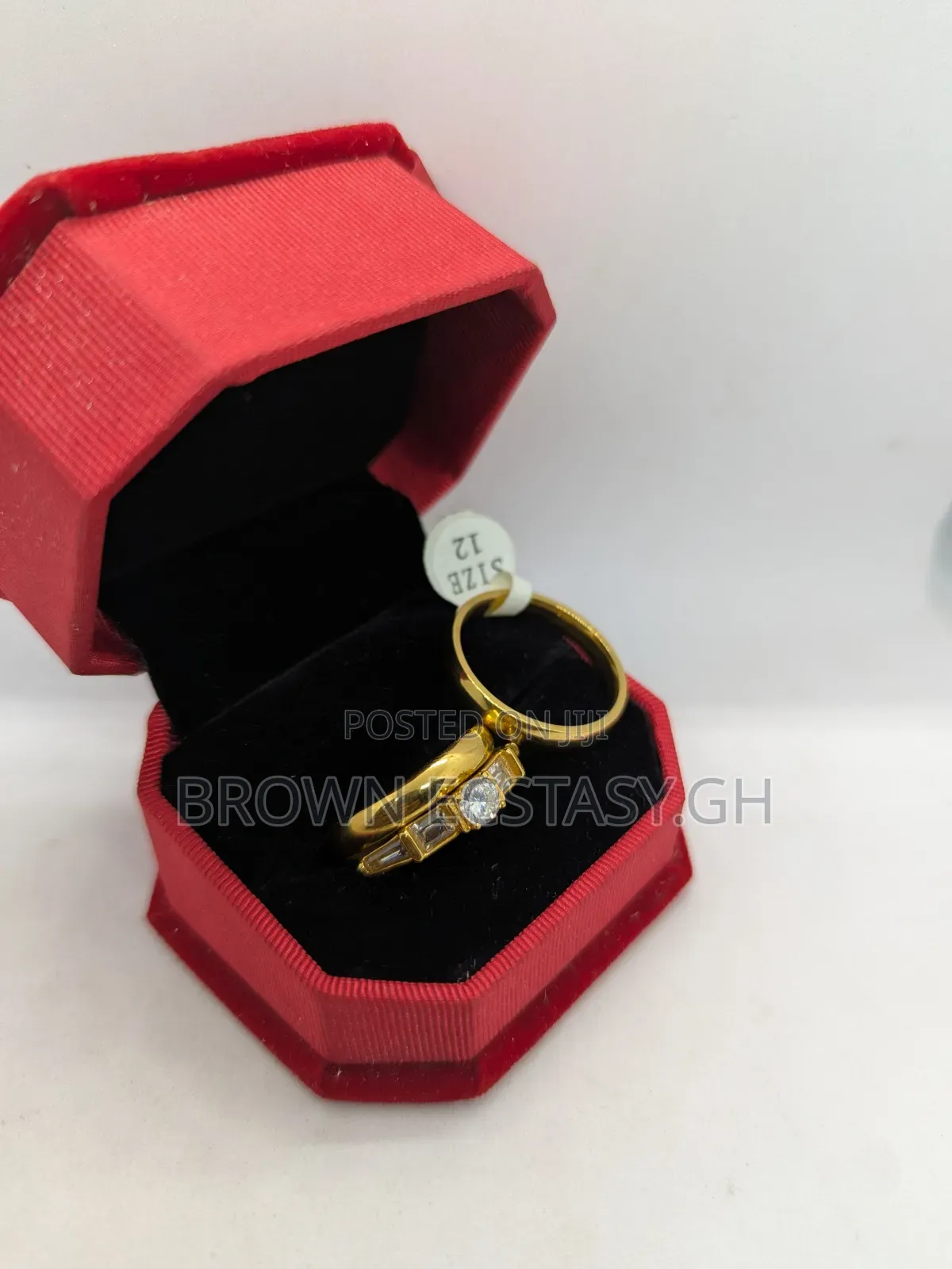 Three Piece Wedding Rings (Round)(Swipe)