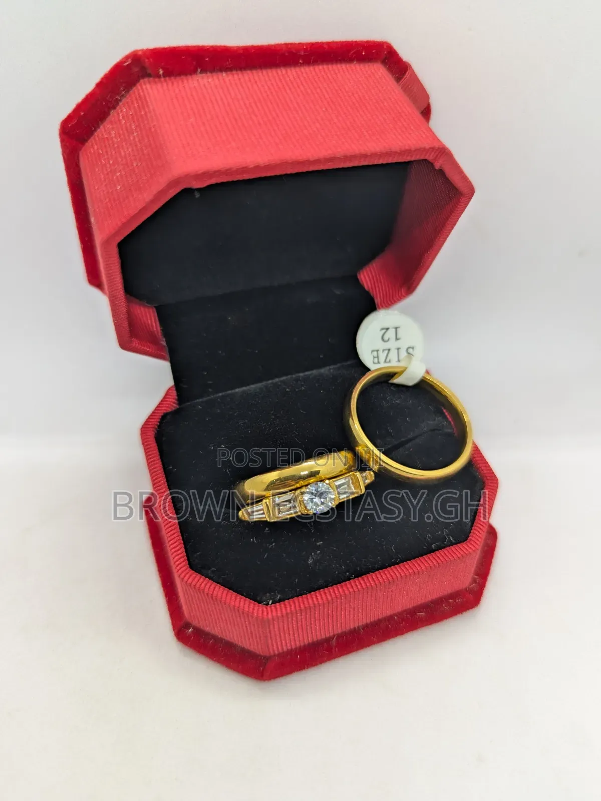 Three Piece Wedding Rings (Round)(Swipe)