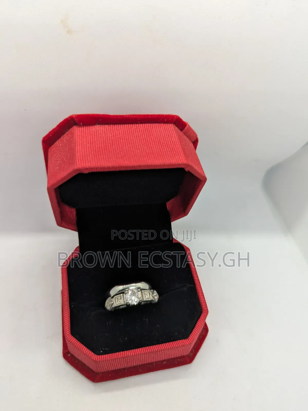 3 Set Wedding and Engagement Rings (Italian Steel)