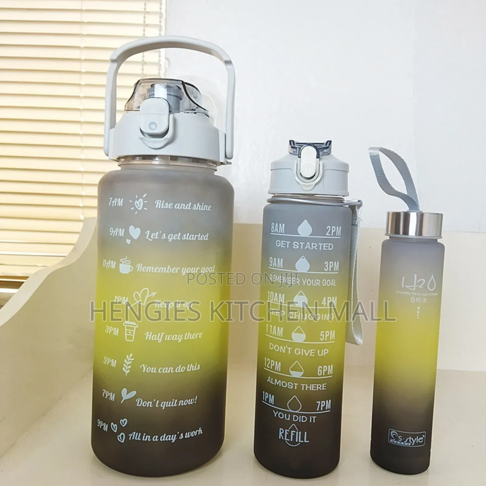 3-in-1 Water Bottle (300ml - 2000ml)