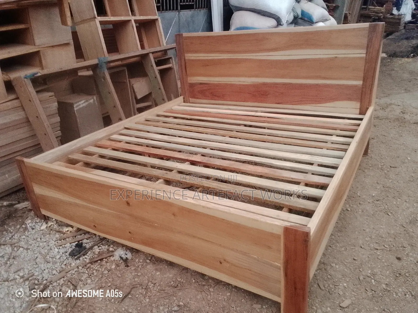 Queen Size Wooden Bed