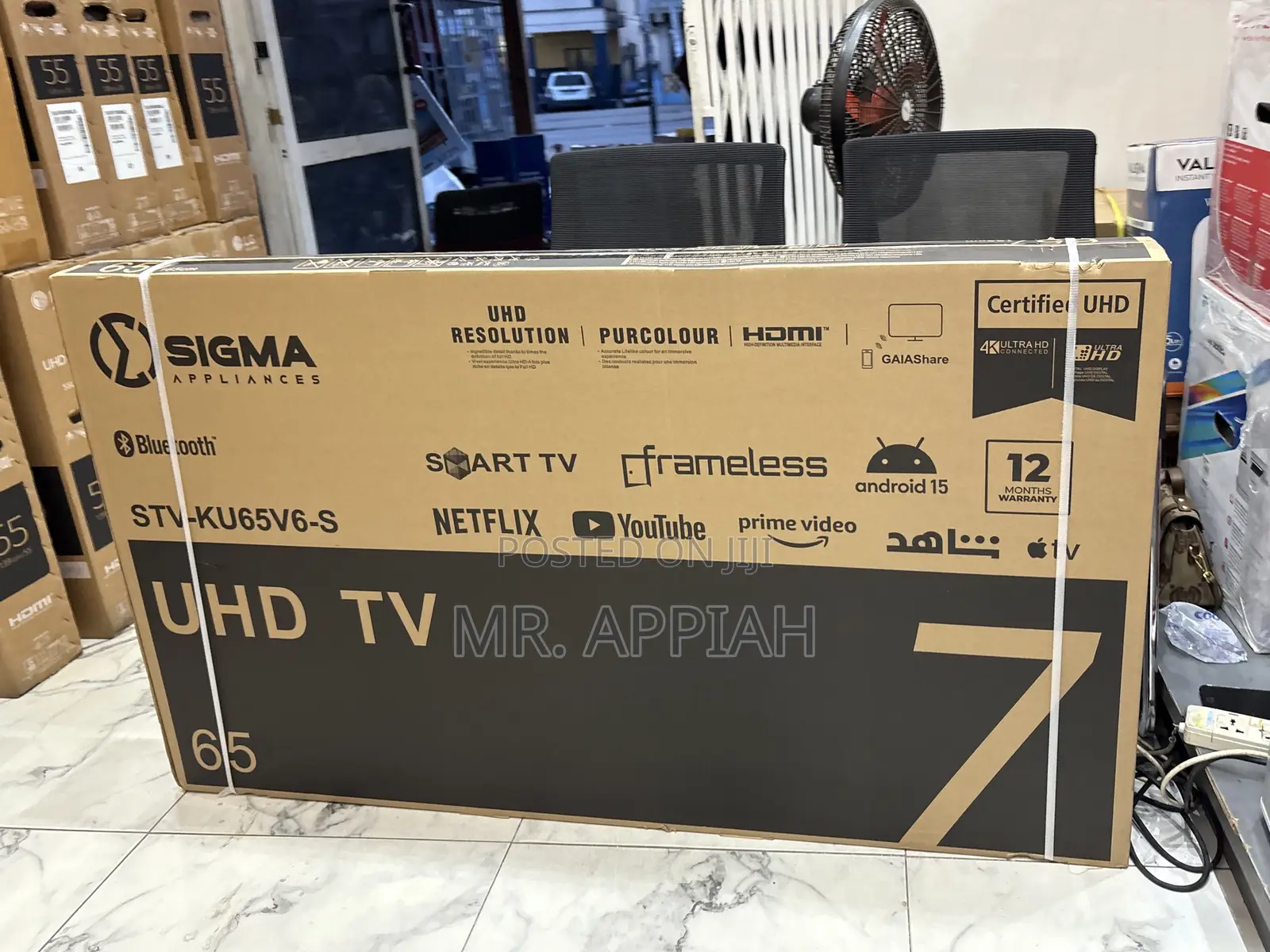Buy Affordable Sigma 65” Uhd Smart Android Satellite Frameless Tv