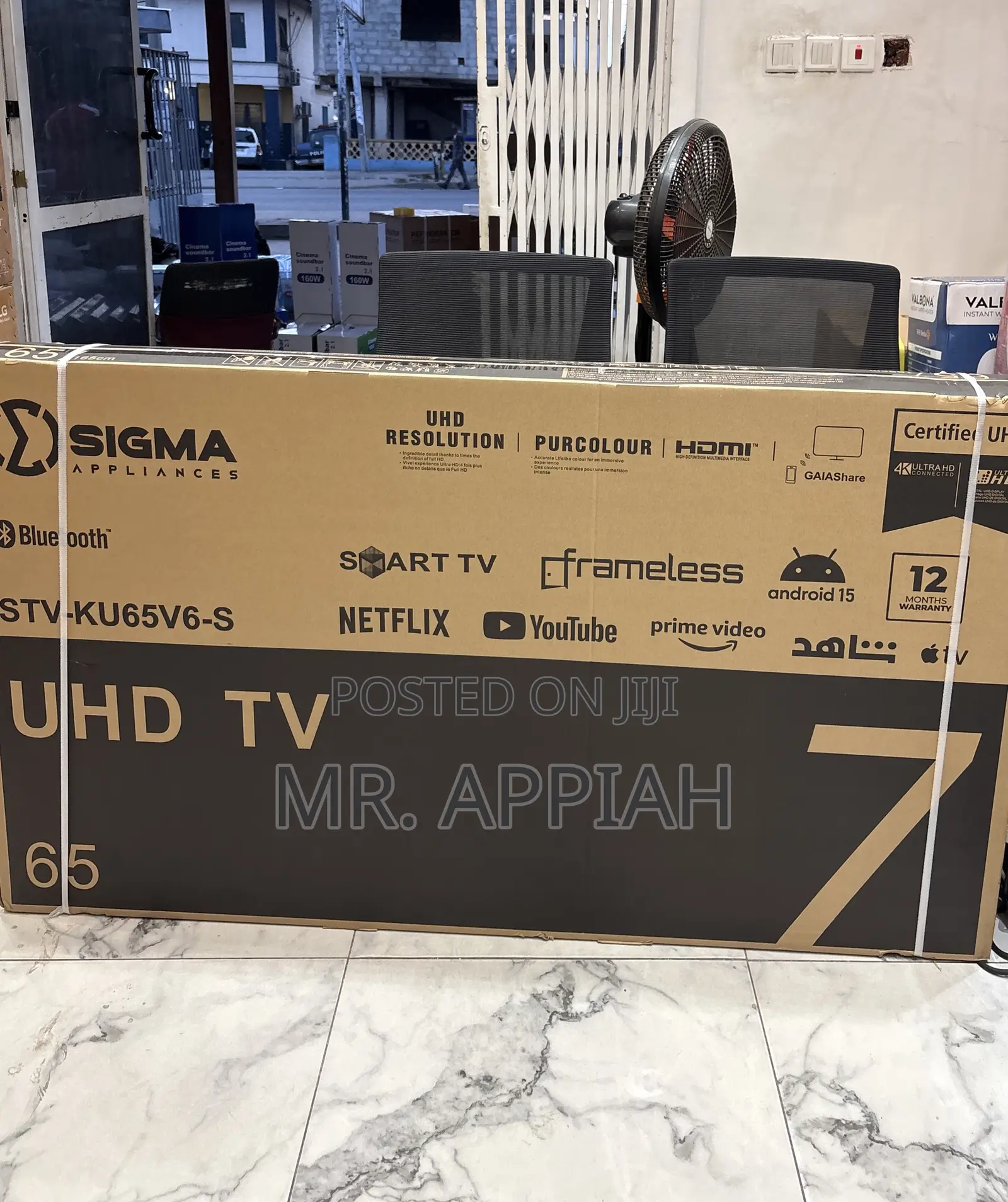 Buy Affordable Sigma 65” Uhd Smart Android Satellite Frameless Tv