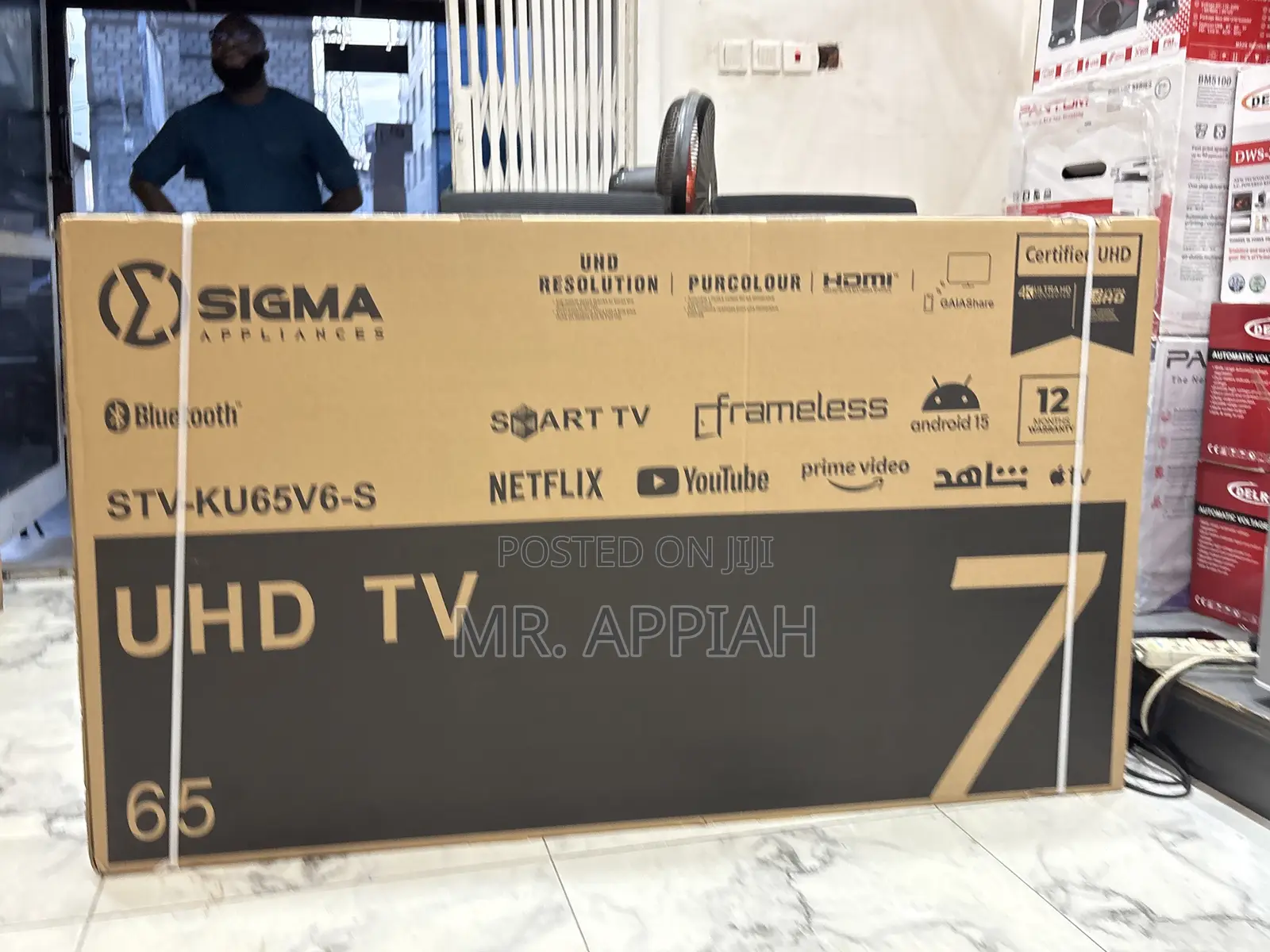 Buy Unique Sigma 65 Inch Uhd Smart Android Frameless Tv 