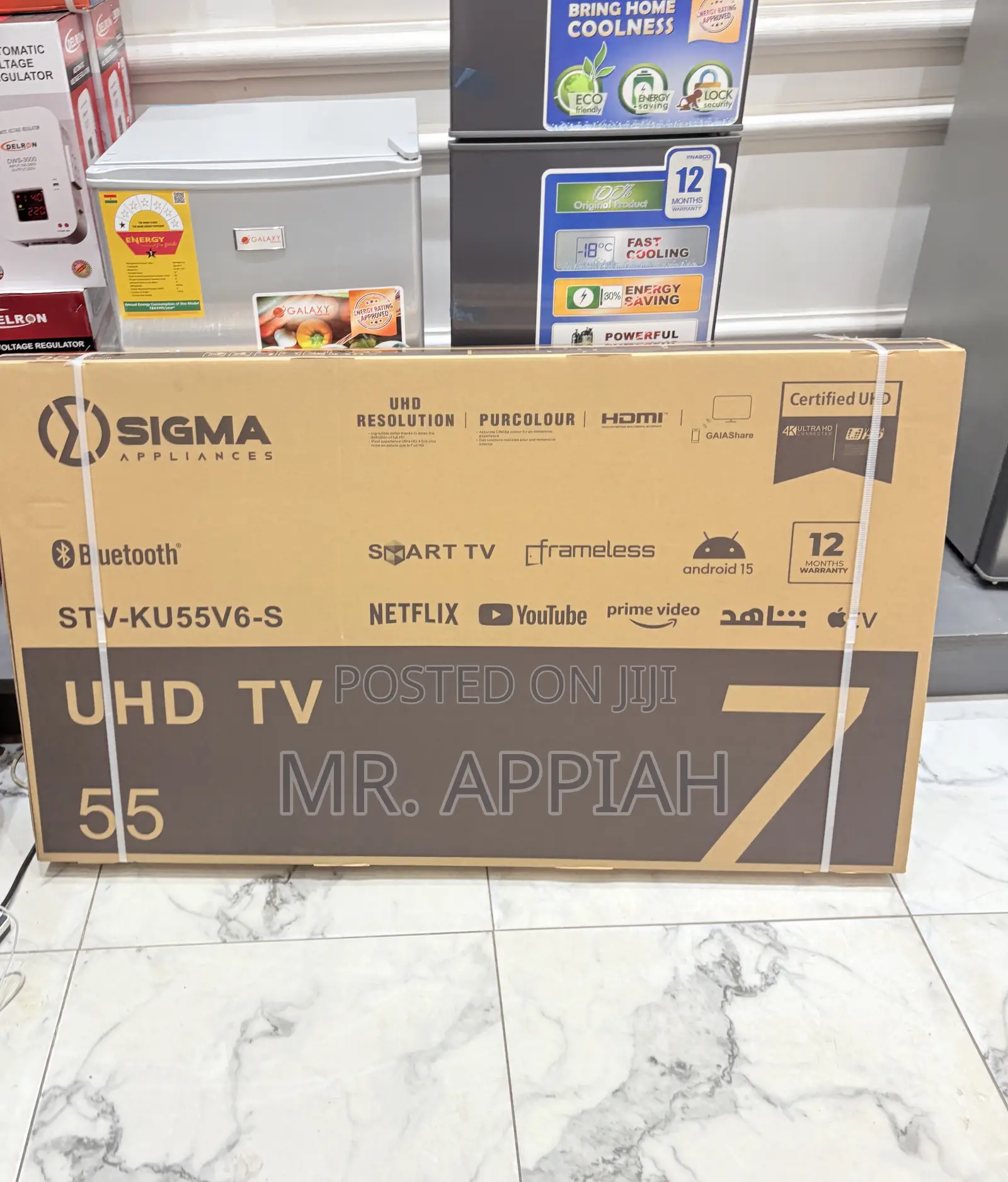 Shop Sigma 55 Inch Uhd Smart Android Digital Frameless Tv 