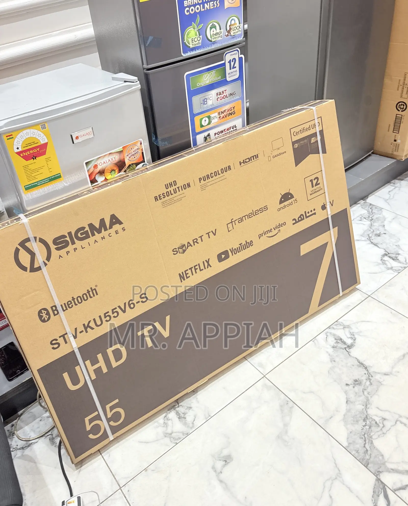 Shop Sigma 55 Inch Uhd Smart Android Digital Frameless Tv 