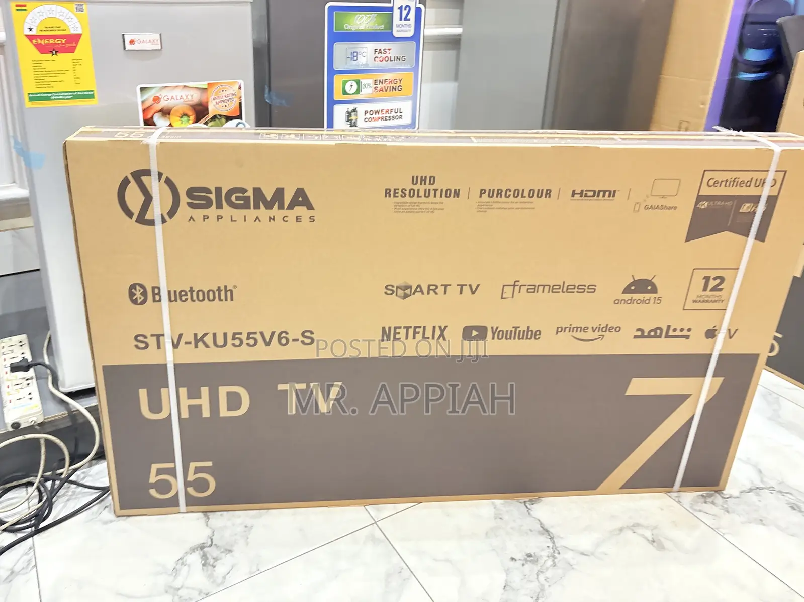 Purchase Authentic Sigma Uhd Smart Android Satellite Frameless T.