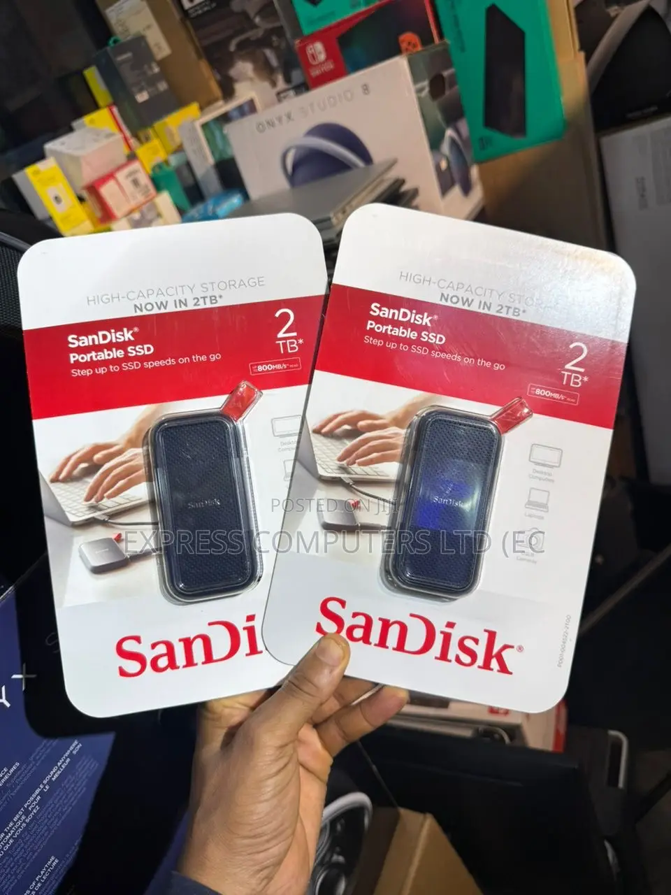 Sandisk Original 2tb Extreme Portable SSD External Drive Original