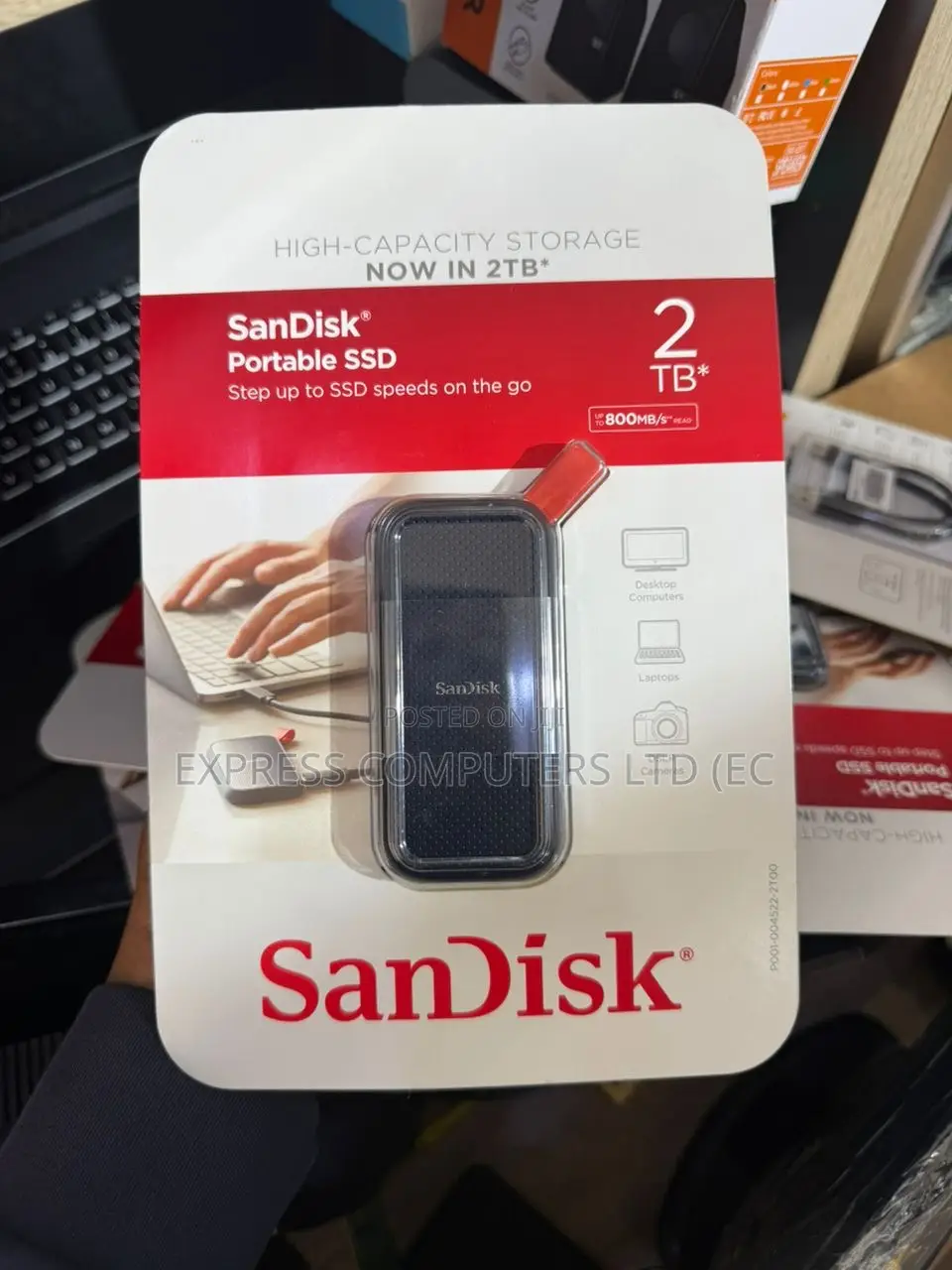 Sandisk Original 2tb Extreme Portable SSD External Drive Original