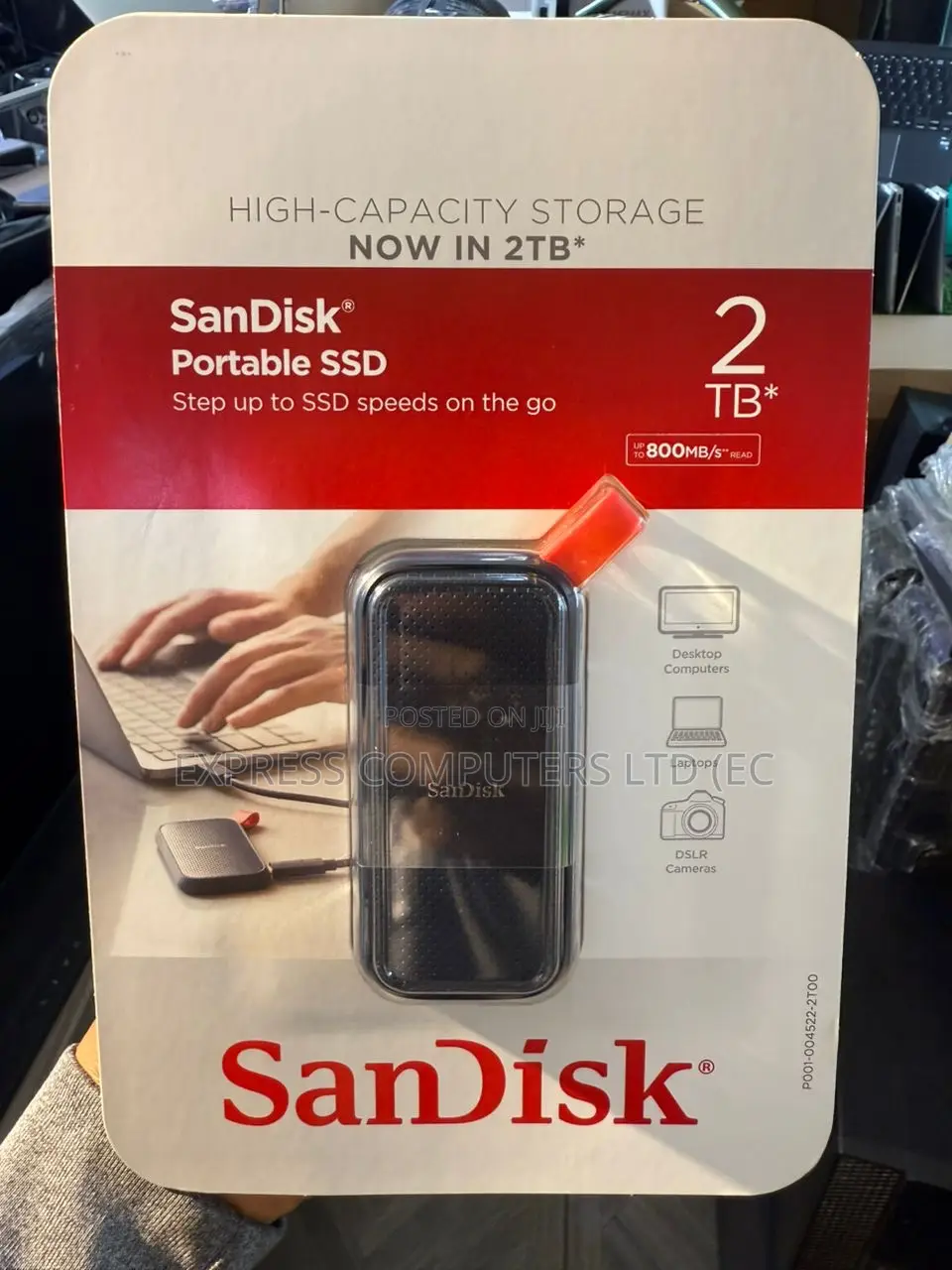 Sandisk Original 2tb Extreme Portable SSD External Drive Original