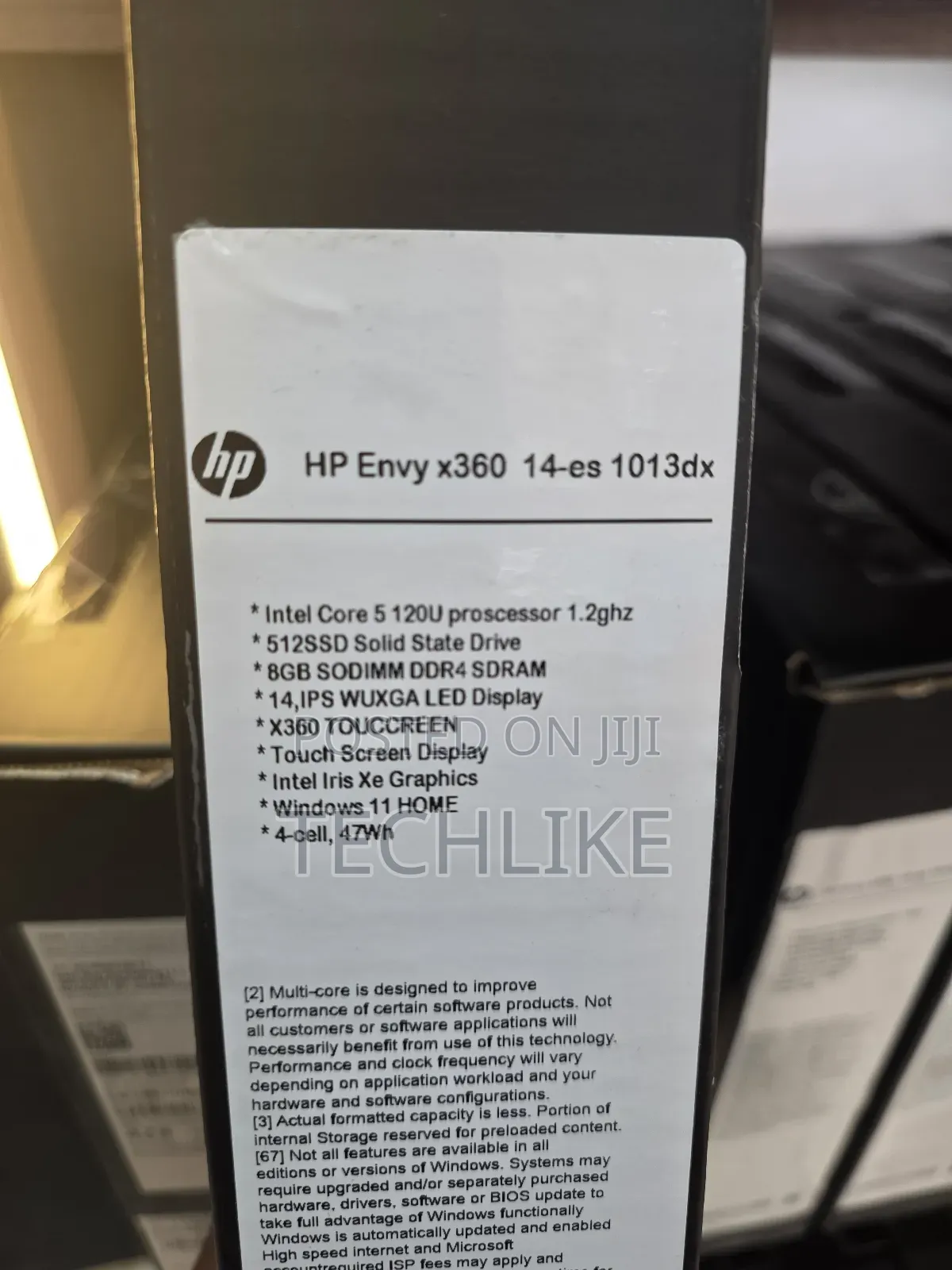New Laptop HP Envy 14 8GB Intel Core I7 SSD 512GB