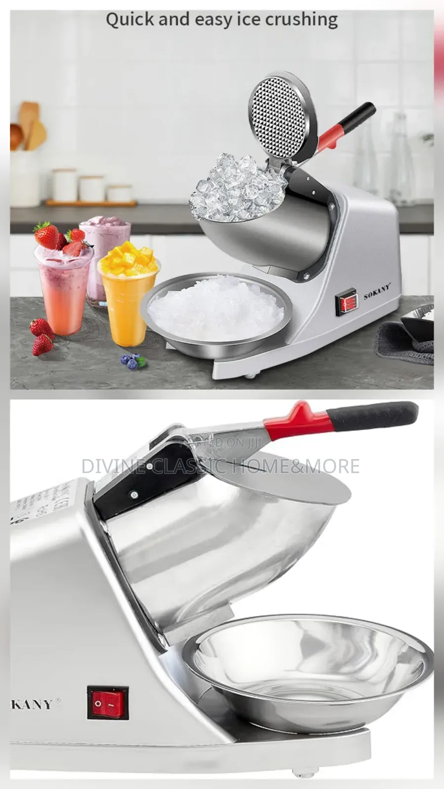Sokany Sk-777 Grill Maker Crushing Ice Machine