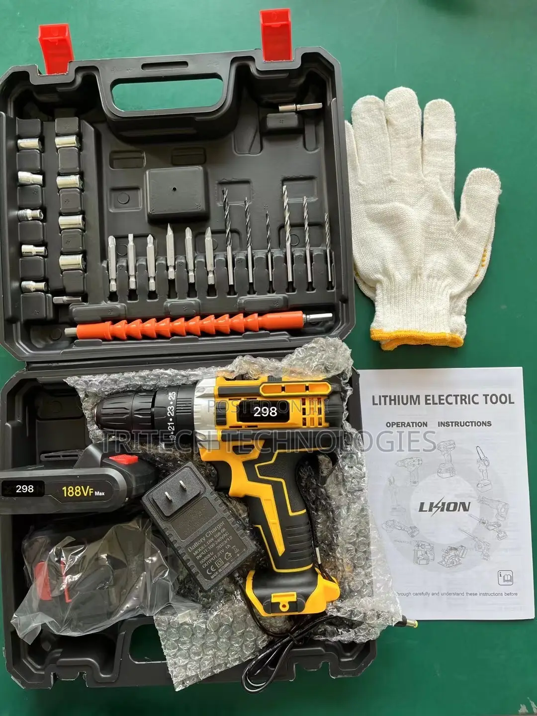 Electric Screwdriver Drill With Battery 1200ma