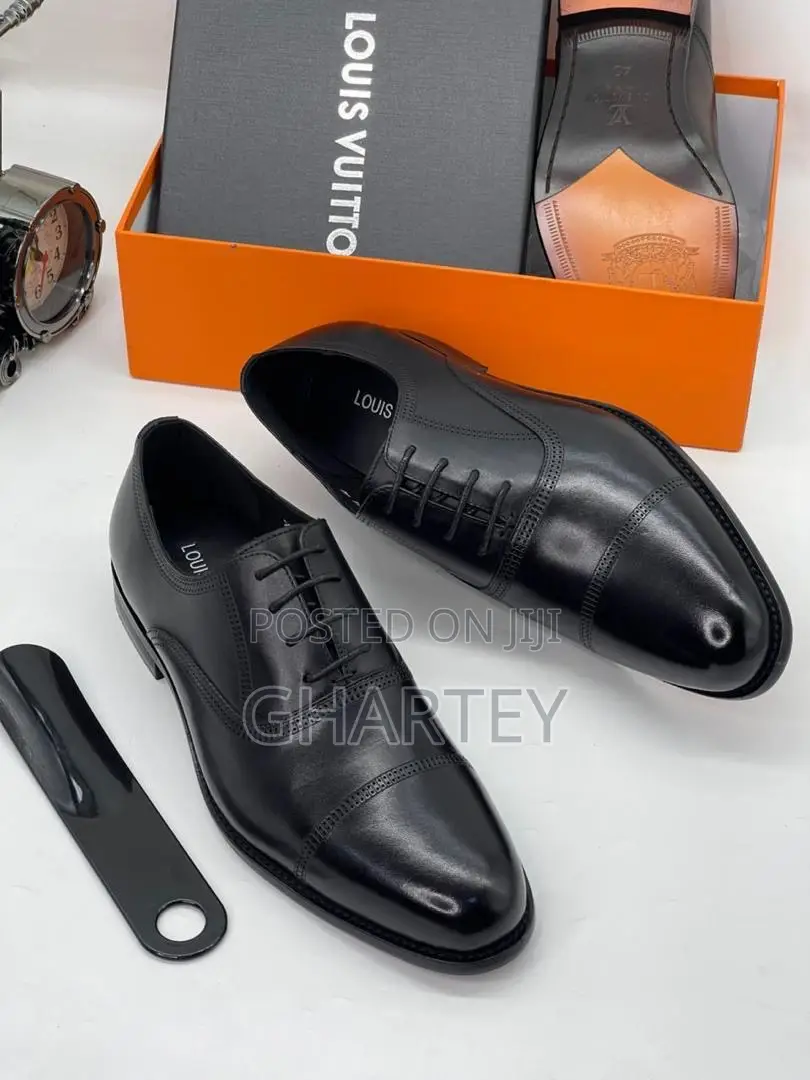 Louis Vuitton Executive Oxford – Timeless Elegance in Burnished Black