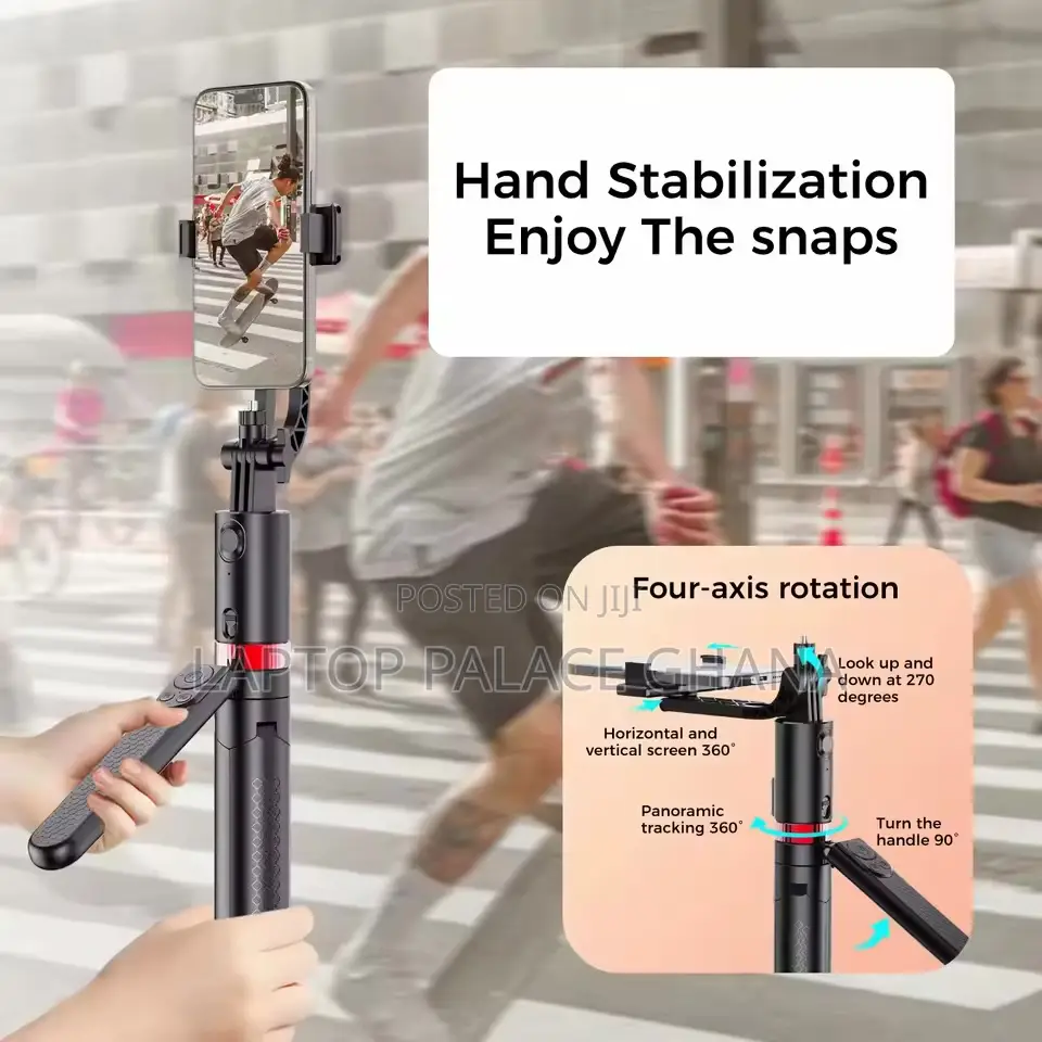 Liscn Jh18 Auto Face Tracking Tripod 360 Ai Smart Selfie Stick