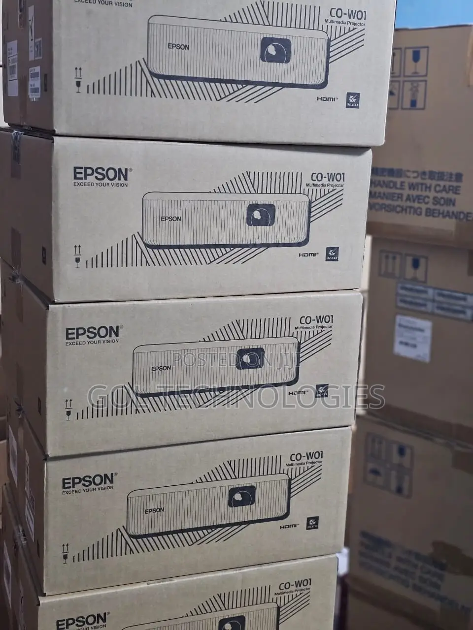 Epson Projector 3000 Lumens Co-W01 Projector