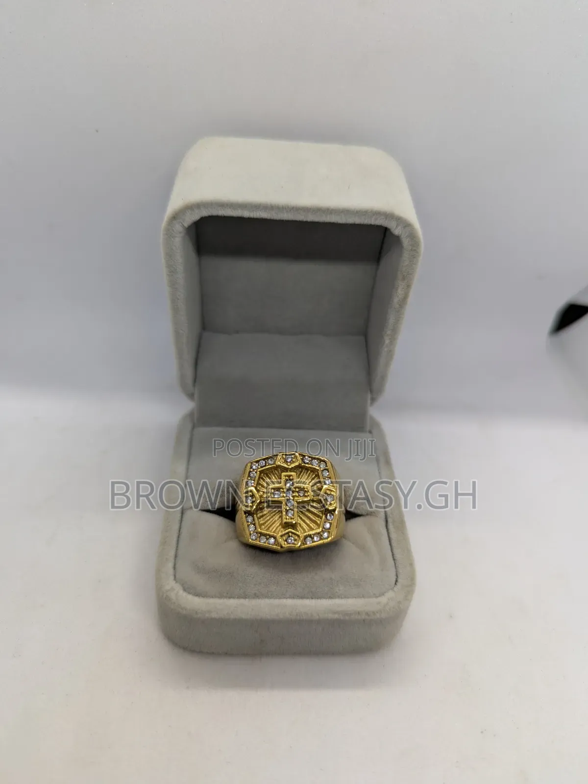Iced Cross Ring