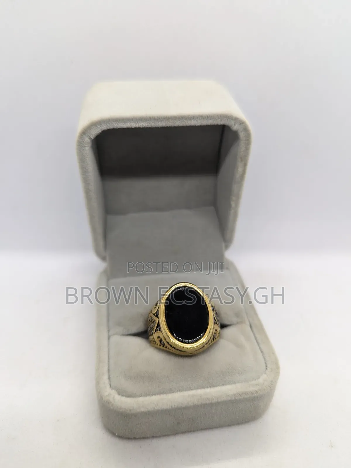 Round Black Stone Rings(Swipe for More Designs)