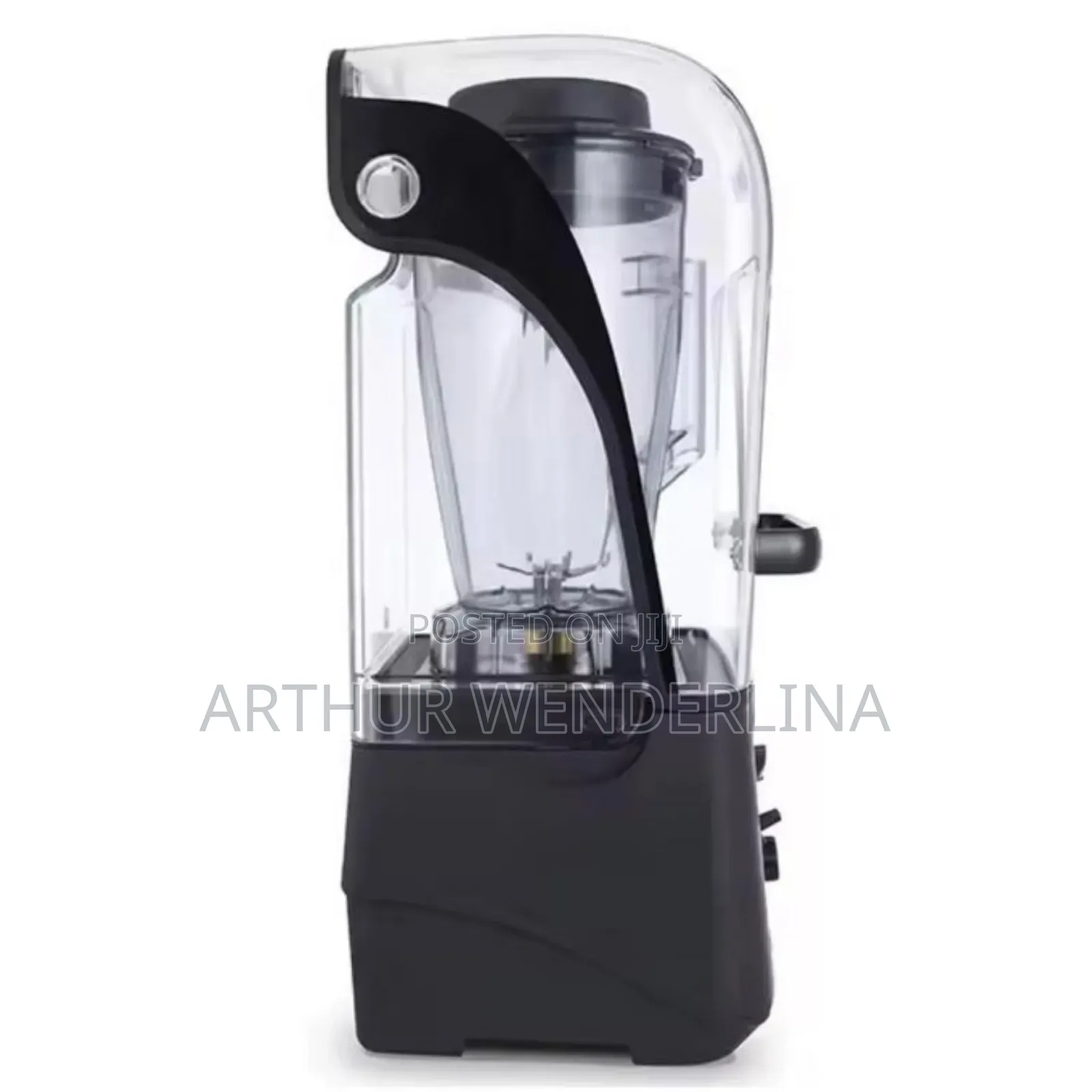 Hoffmans 4l Commercial Soundproof Blender-Black/Red Color .5800watt