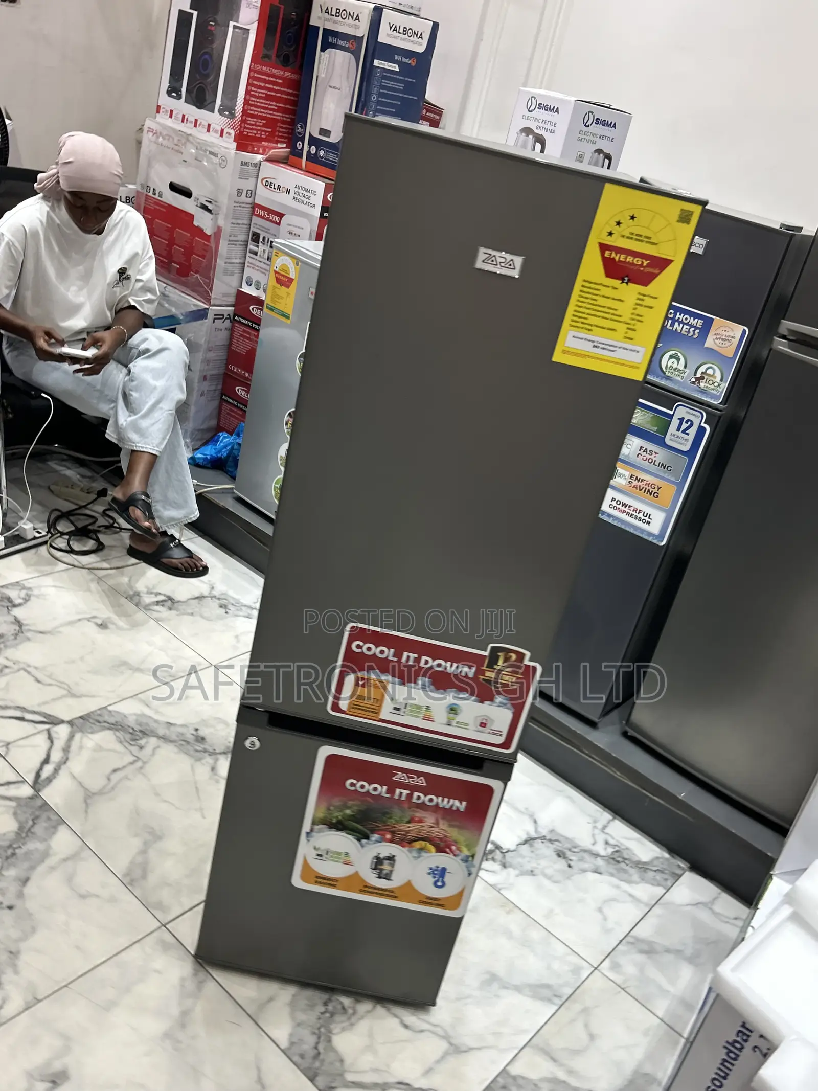 Elegant 161l Zara 240bf Bottom Mount Sliver Key 2 Doors Fridge