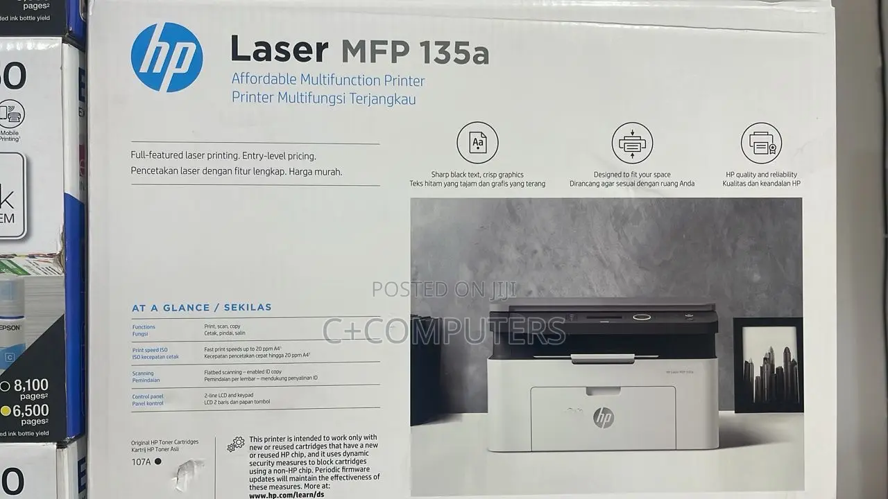 Hp Laser Mfp 135a Multifunction Printer (Print,Copy,Scan)