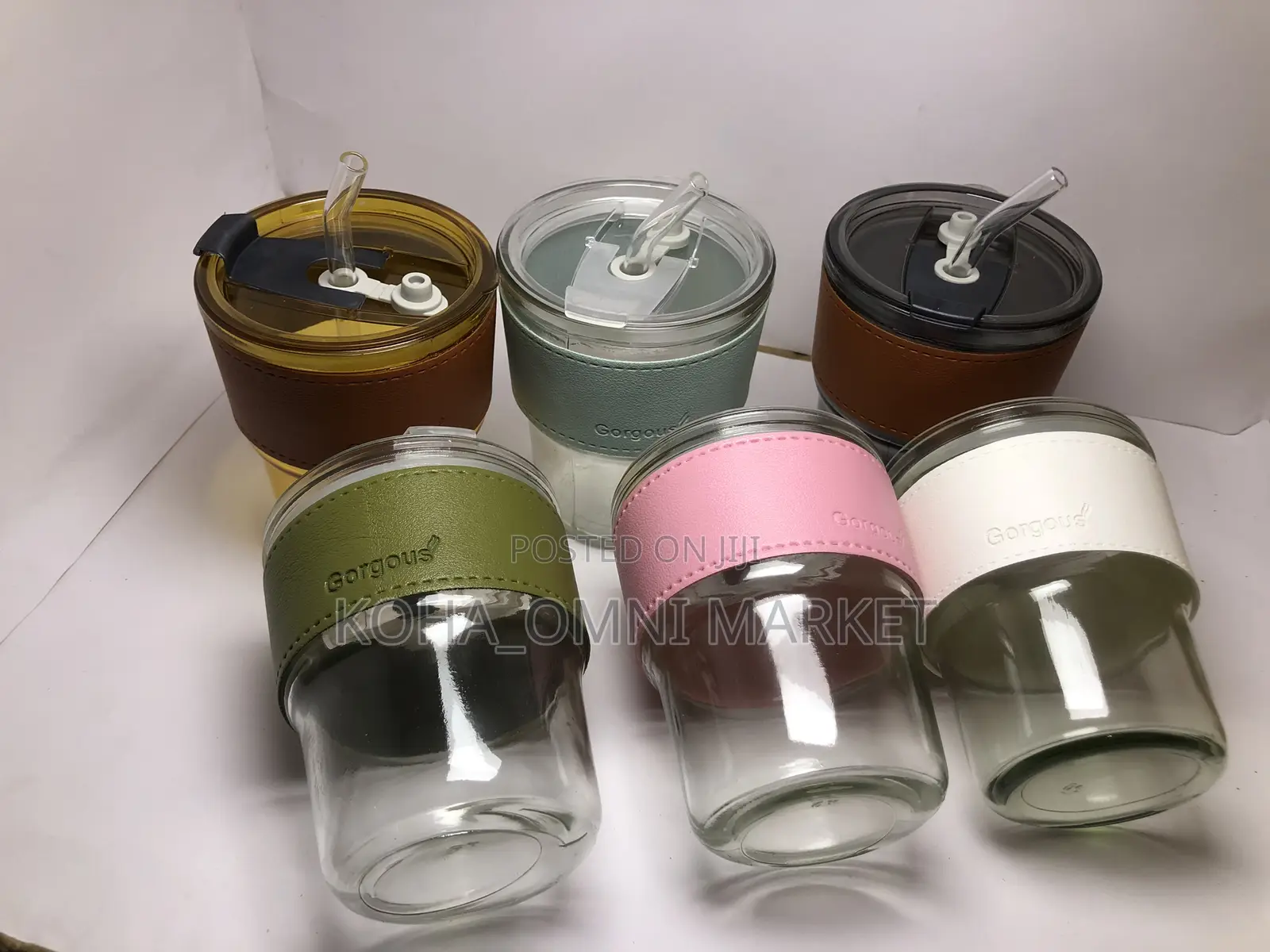 Glass Cup + Glass Straw