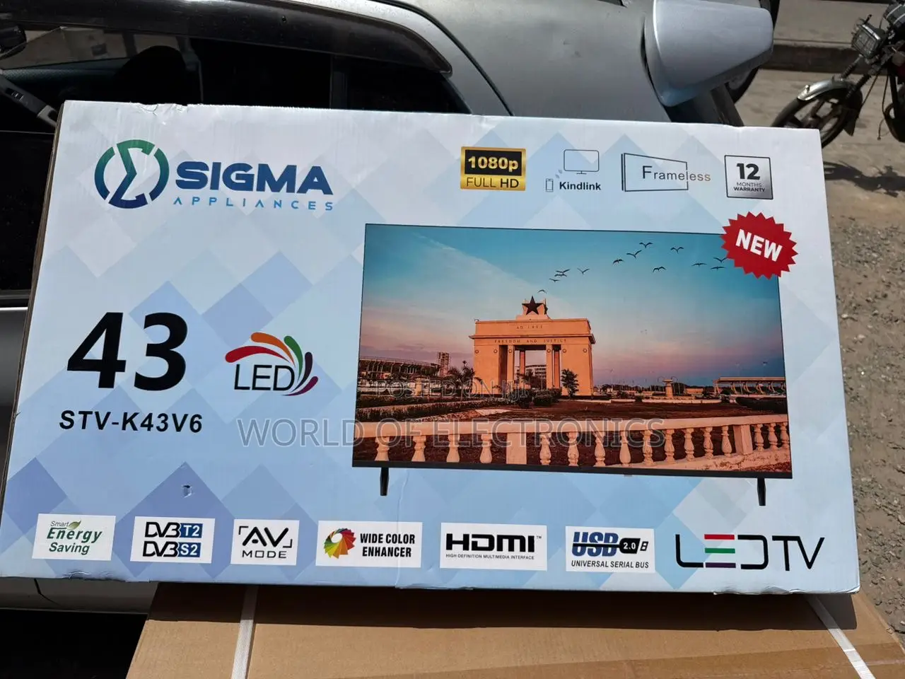 Sigma 43-Inch Full Hd Led Tv Crisp Display, Classic Design