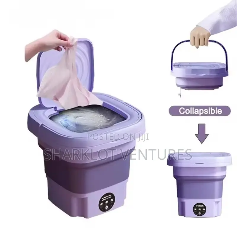 Portable 8l Capacity Foldable Mini Washing Machine With Spin Dryer