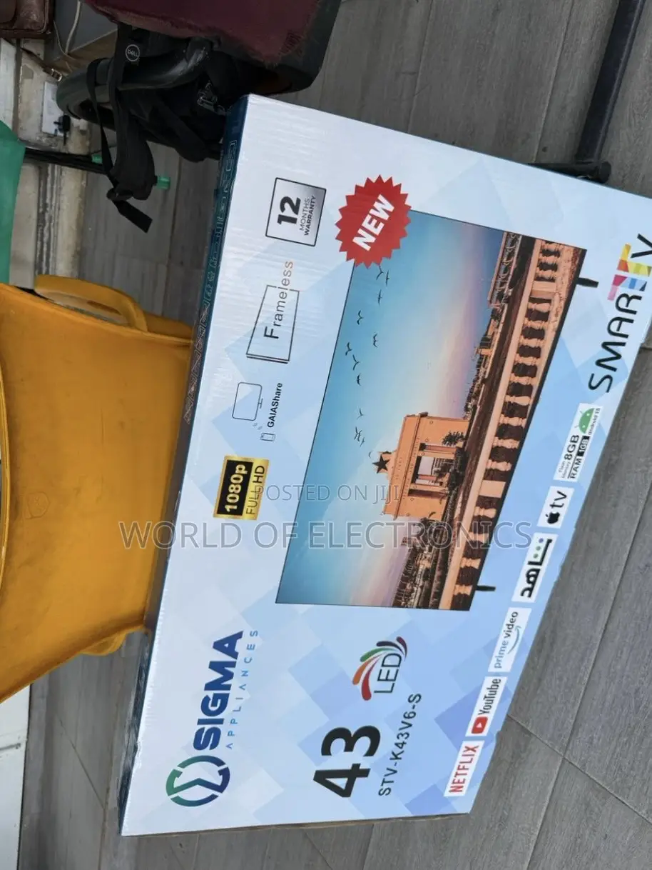 43 Inches FHD Led Television + Smart, Sigma 43 Inches