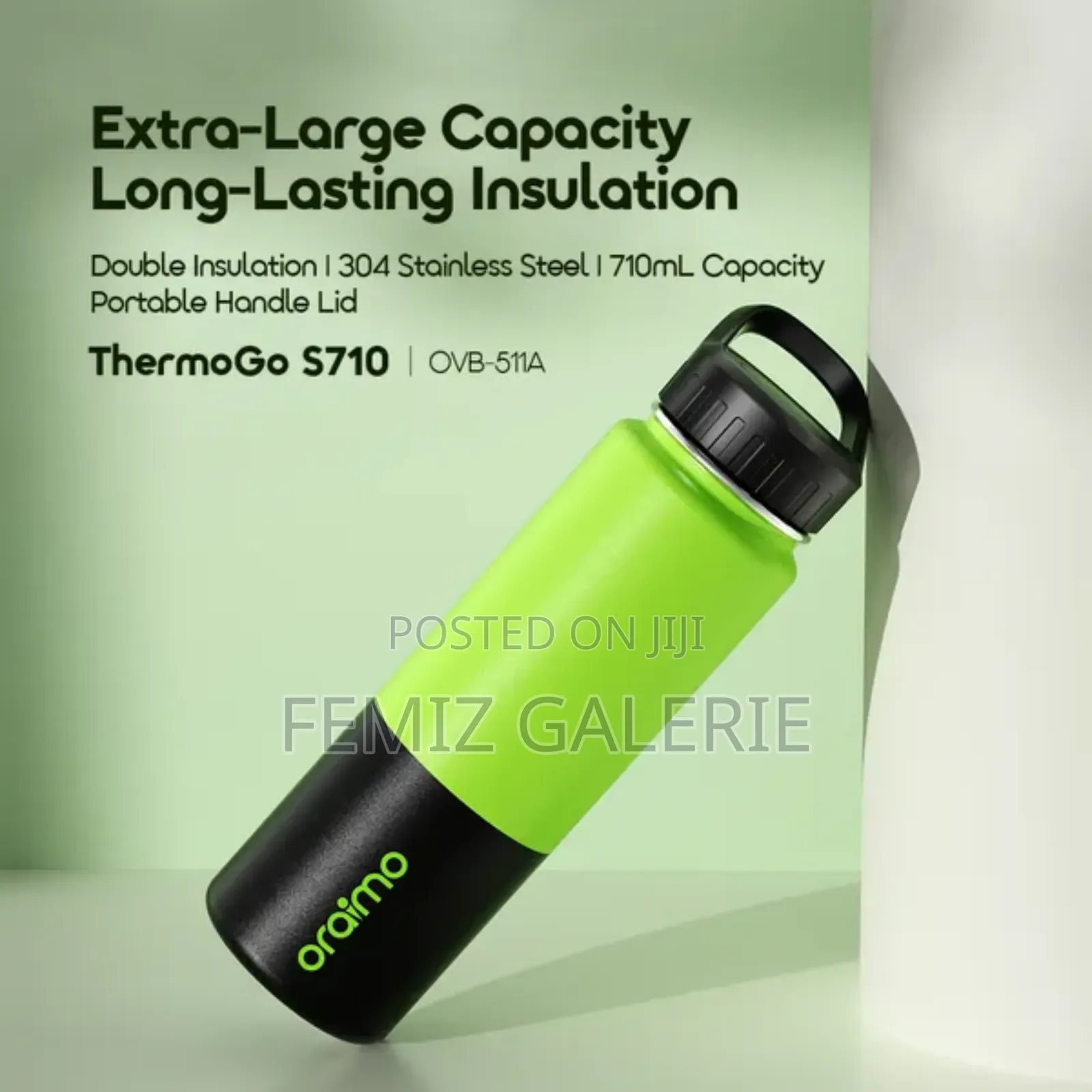 Oraimo Thermogo S710 710ml Double Insulation Insulated Water Bottle