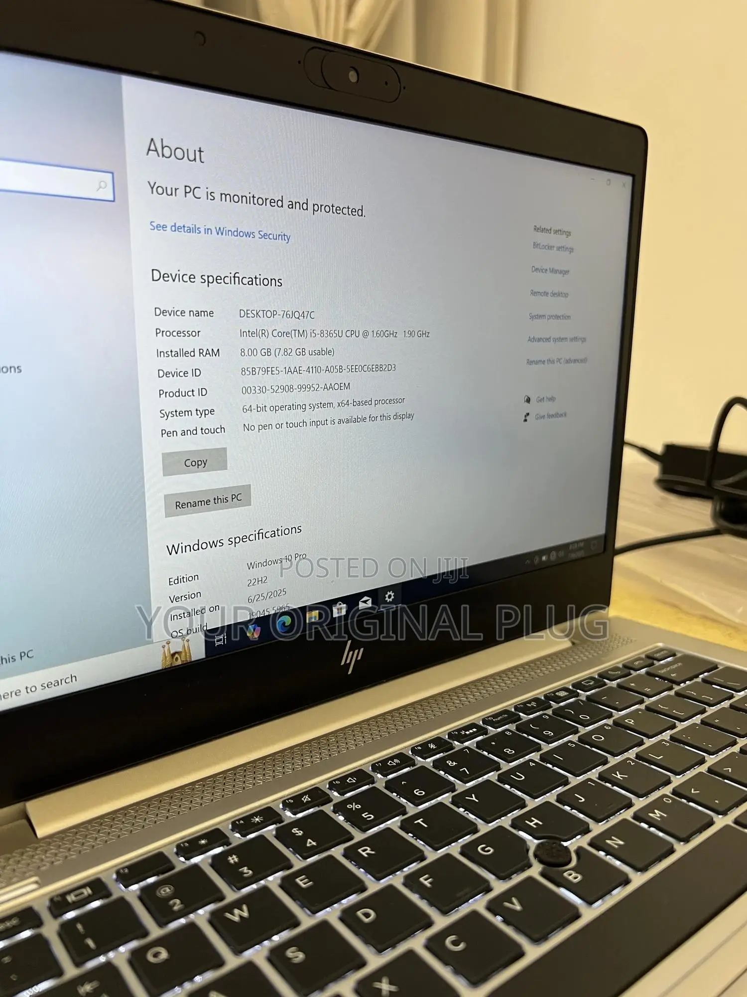 Laptop HP EliteBook 830 G6 8GB Intel Core i5 SSD 256GB