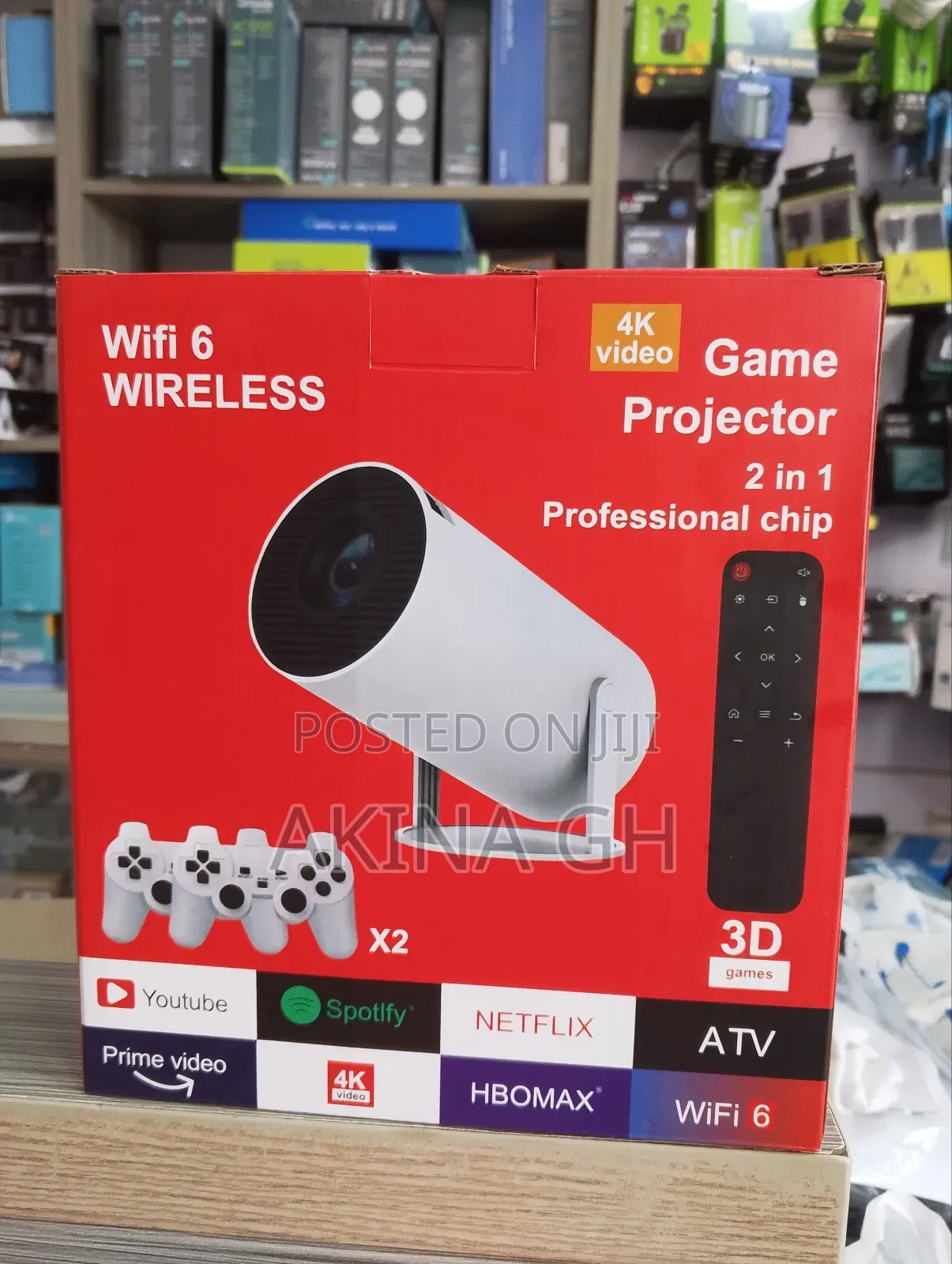 Android Smart Wifi 6 Game Projector 2 in 1