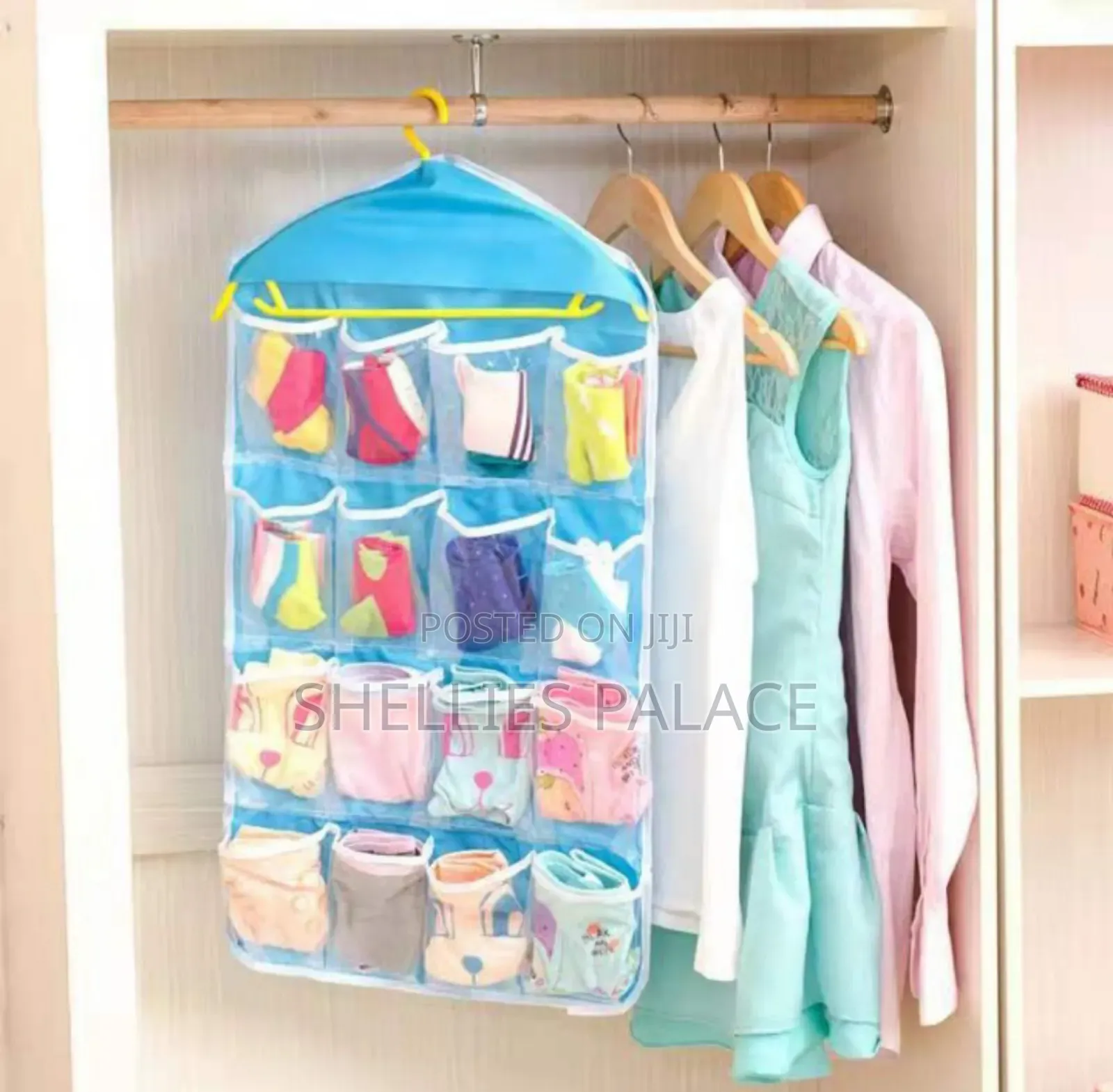 16 Grids Buggy Bag Underwear Socks Storage Bag for Home
